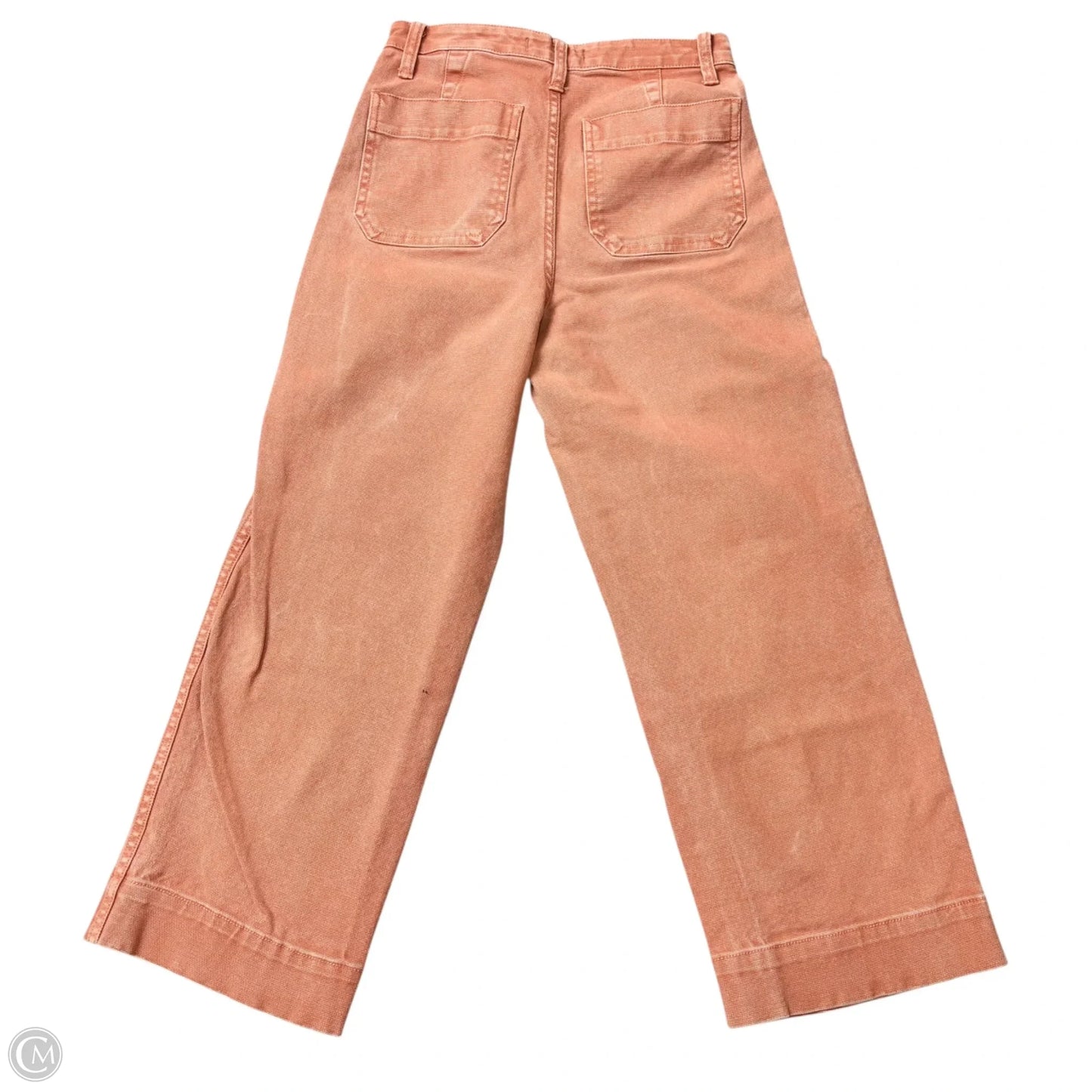 Jeans Cropped By Madewell In Orange Denim, Size: 0