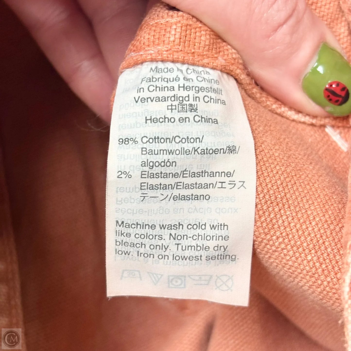 Jeans Cropped By Madewell In Orange Denim, Size: 0