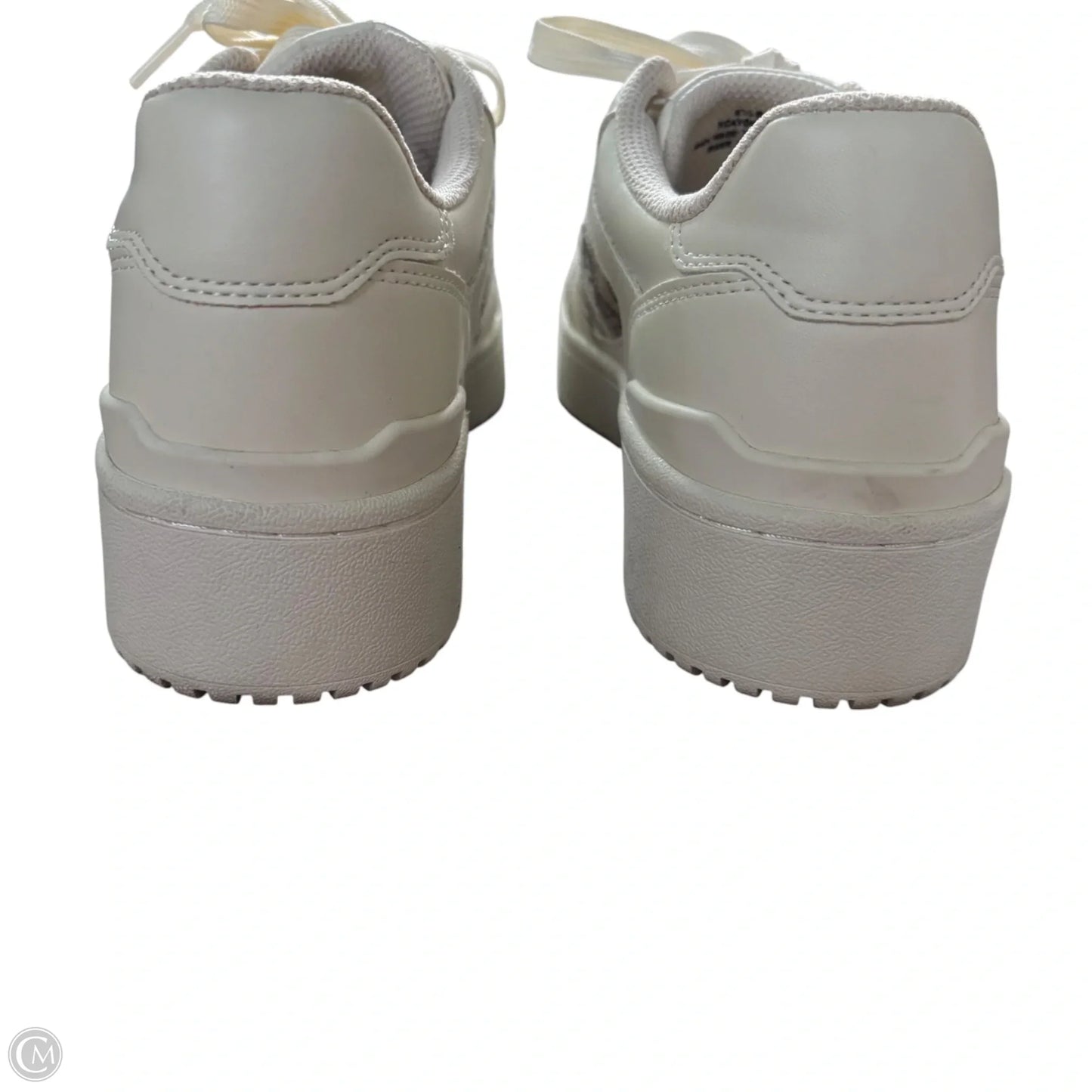 Shoes Sneakers By Calvin Klein In Brown & White, Size: 6.5