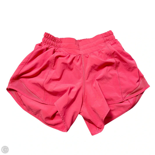 Athletic Shorts By Lululemon In Pink, Size: Xs
