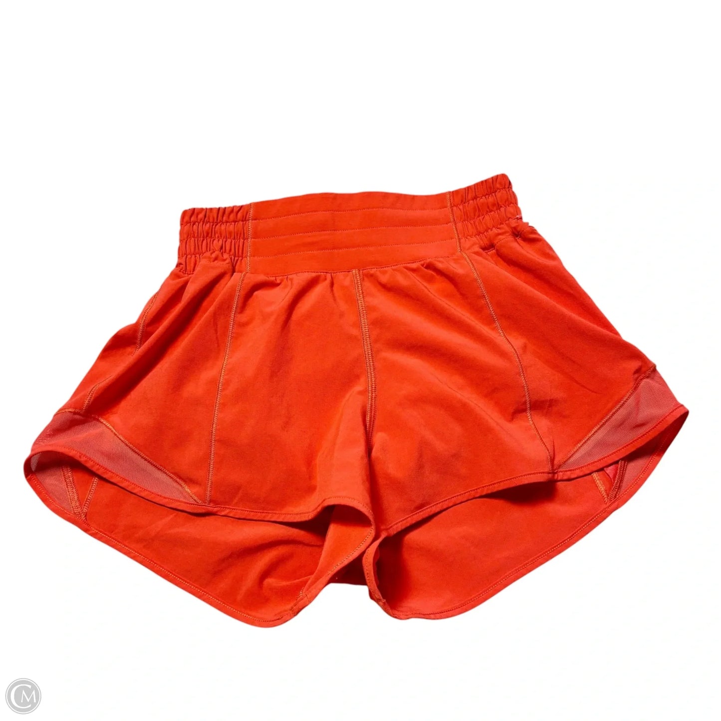 Athletic Shorts By Lululemon In Orange, Size: Xs