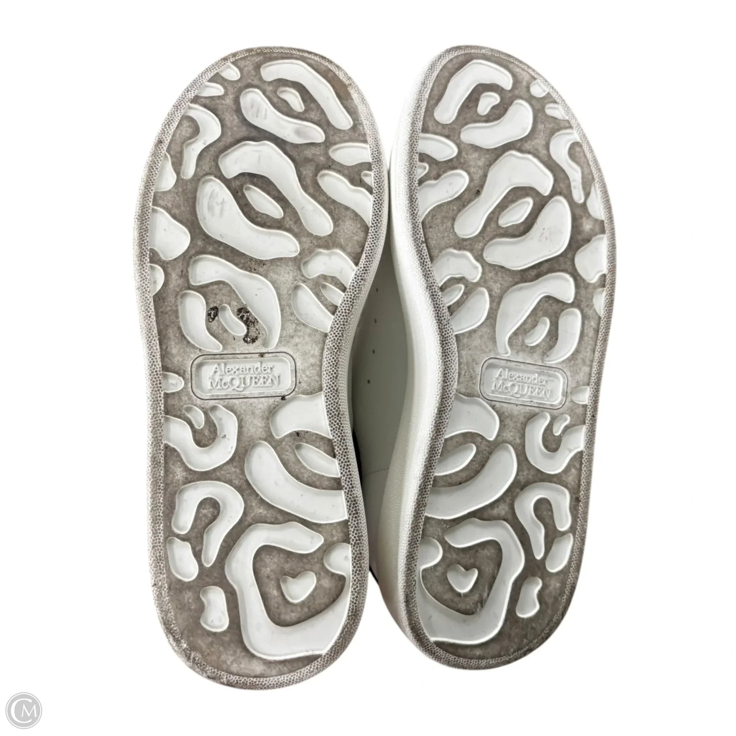 Shoes Luxury Designer By Alexander Mcqueen In Black & White, Size: 9.5
