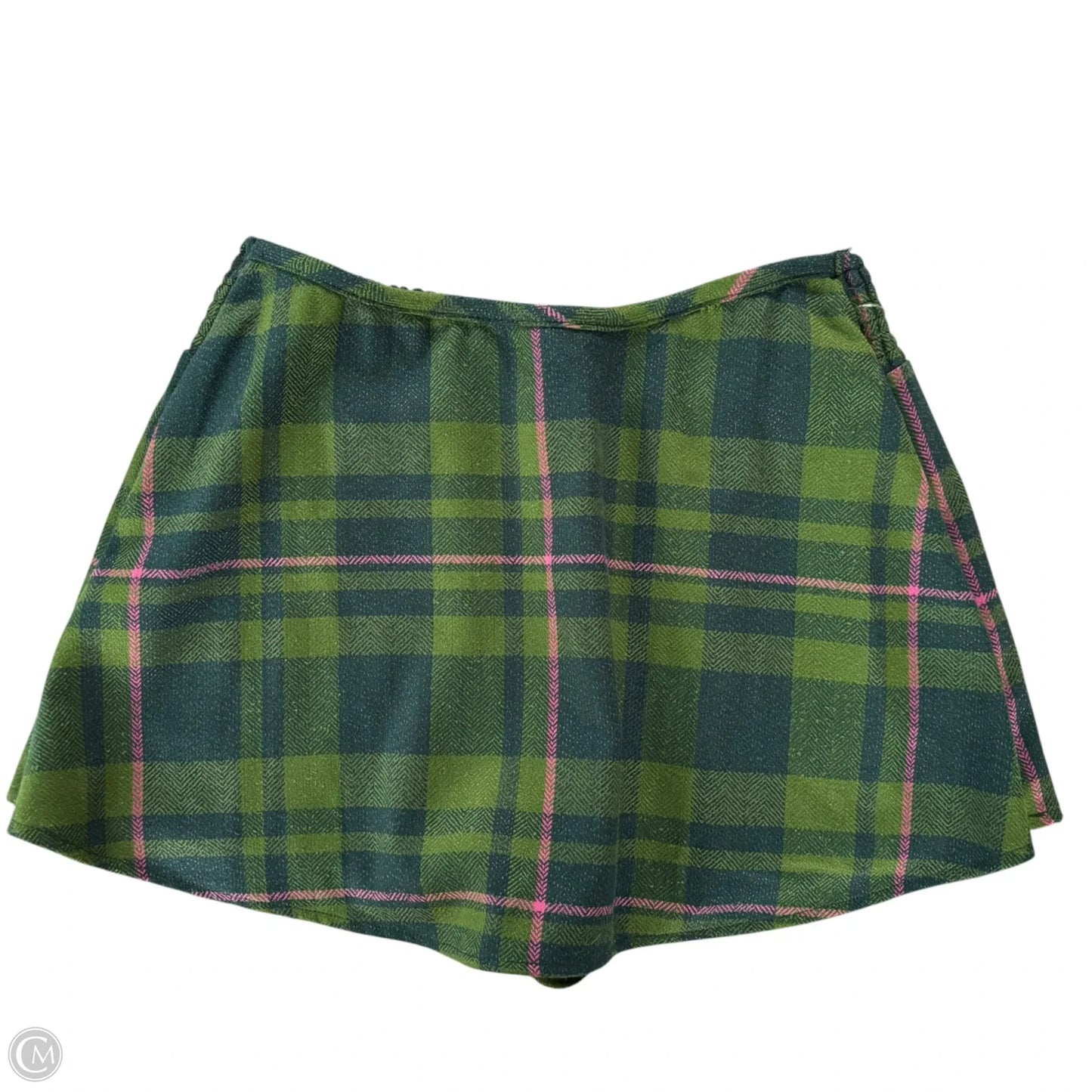 Skirt Mini & Short By Free People In Blue & Green, Size: M