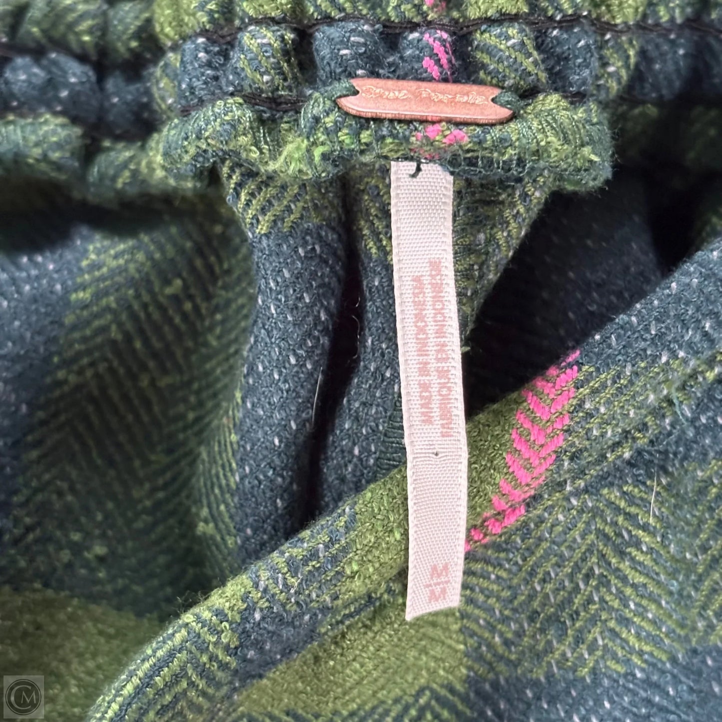Skirt Mini & Short By Free People In Blue & Green, Size: M