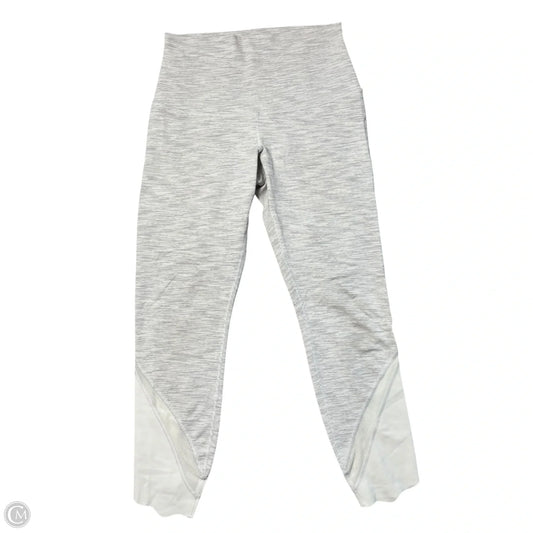 Athletic Leggings Capris By Lululemon In Grey & White, Size: S