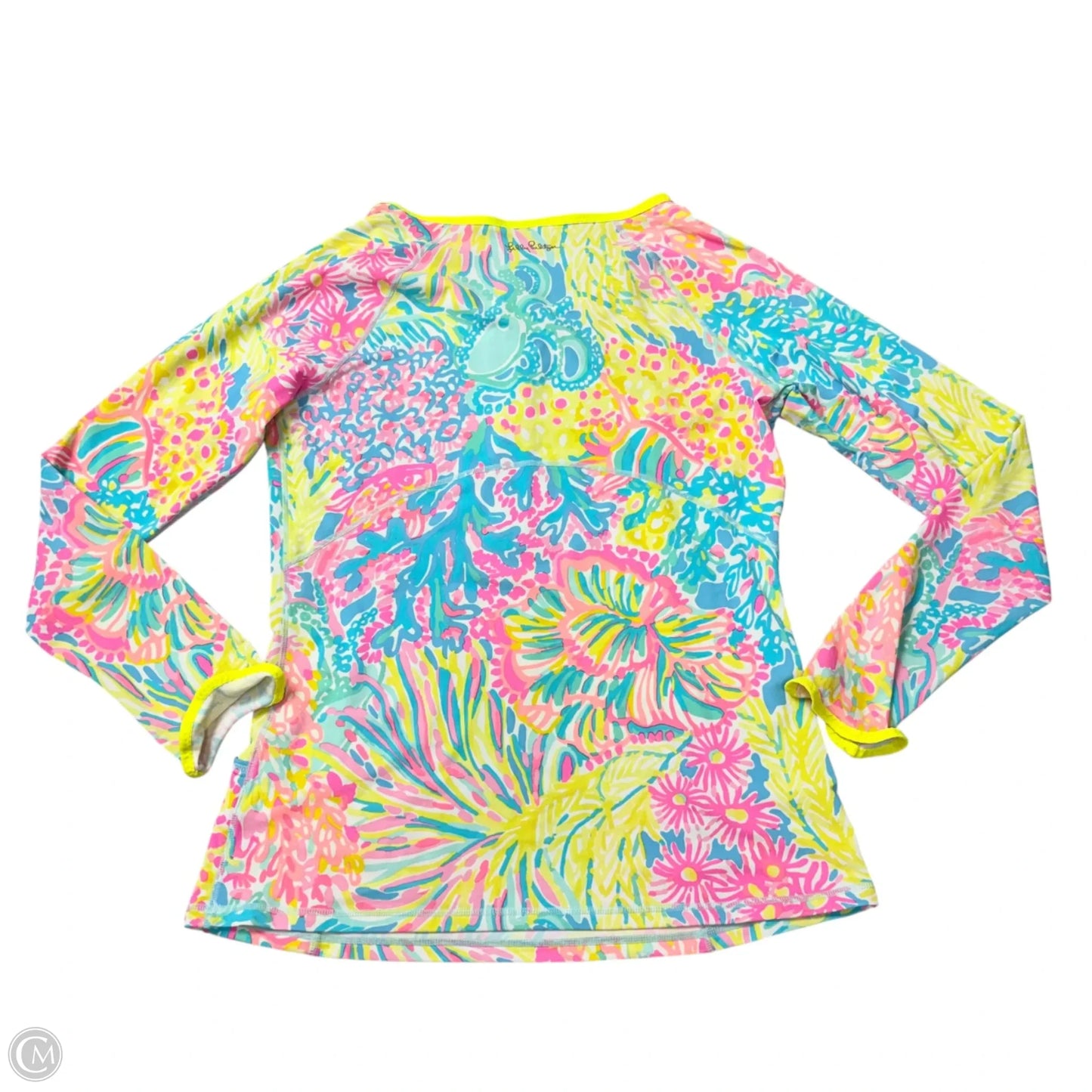 Swimsuit Designer By Lilly Pulitzer In Blue & Yellow, Size: L