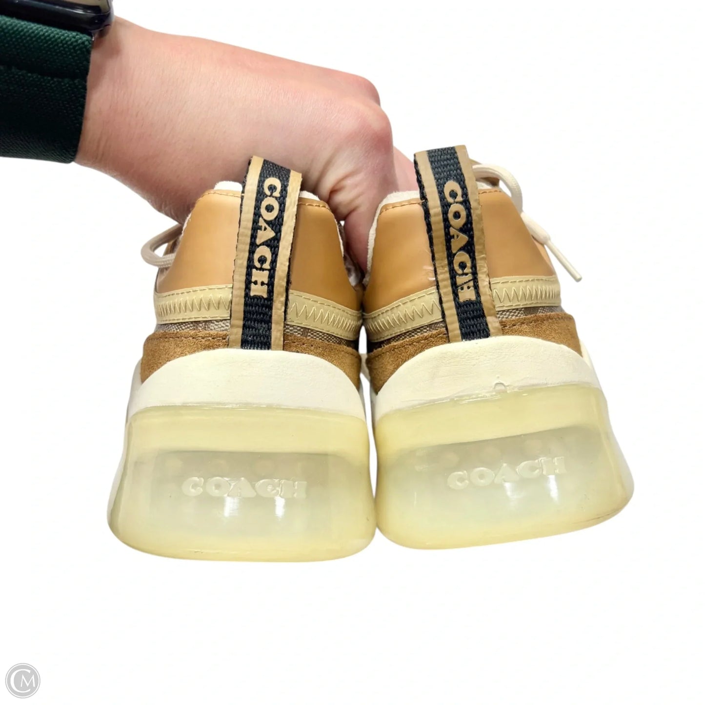 Shoes Designer By Coach In Brown & Cream, Size: 11