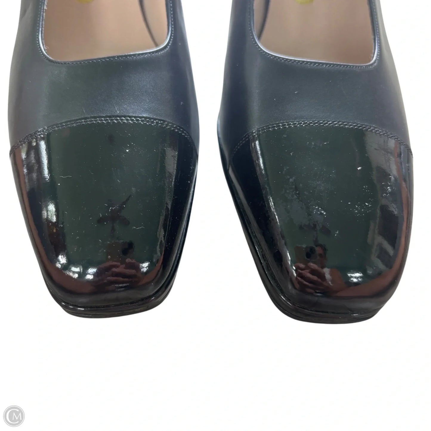 Shoes Luxury Designer By Ferragamo In Black, Size: 9