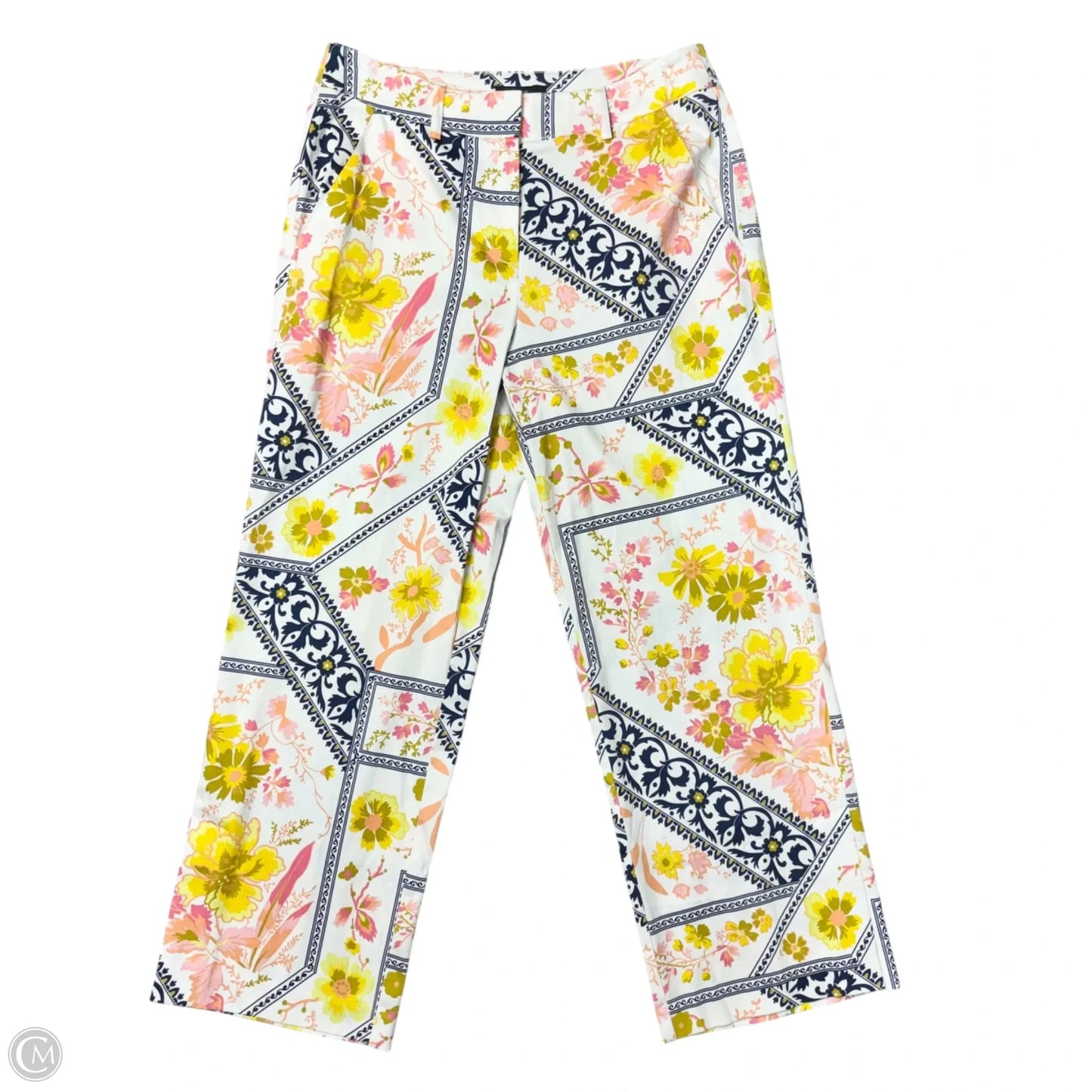 Pants Cropped By Drew In Floral Print, Size: 4
