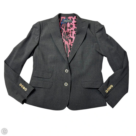 Blazer Luxury Designer By Dolce And Gabbana In Black, Size: M