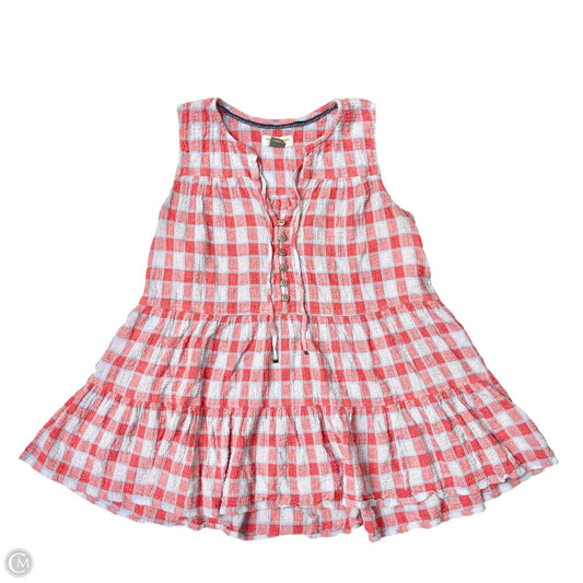Top Sleeveless By Pilcro In Plaid Pattern, Size: S