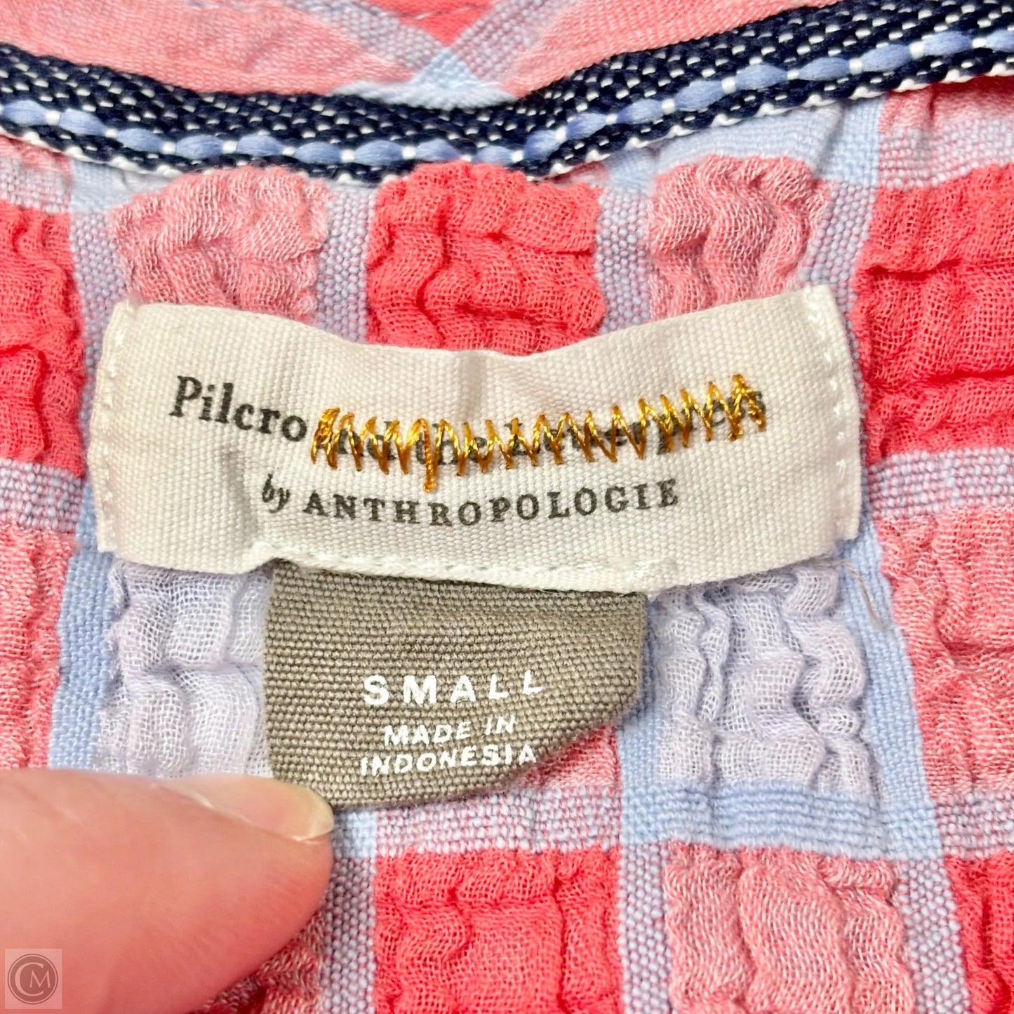 Top Sleeveless By Pilcro In Plaid Pattern, Size: S