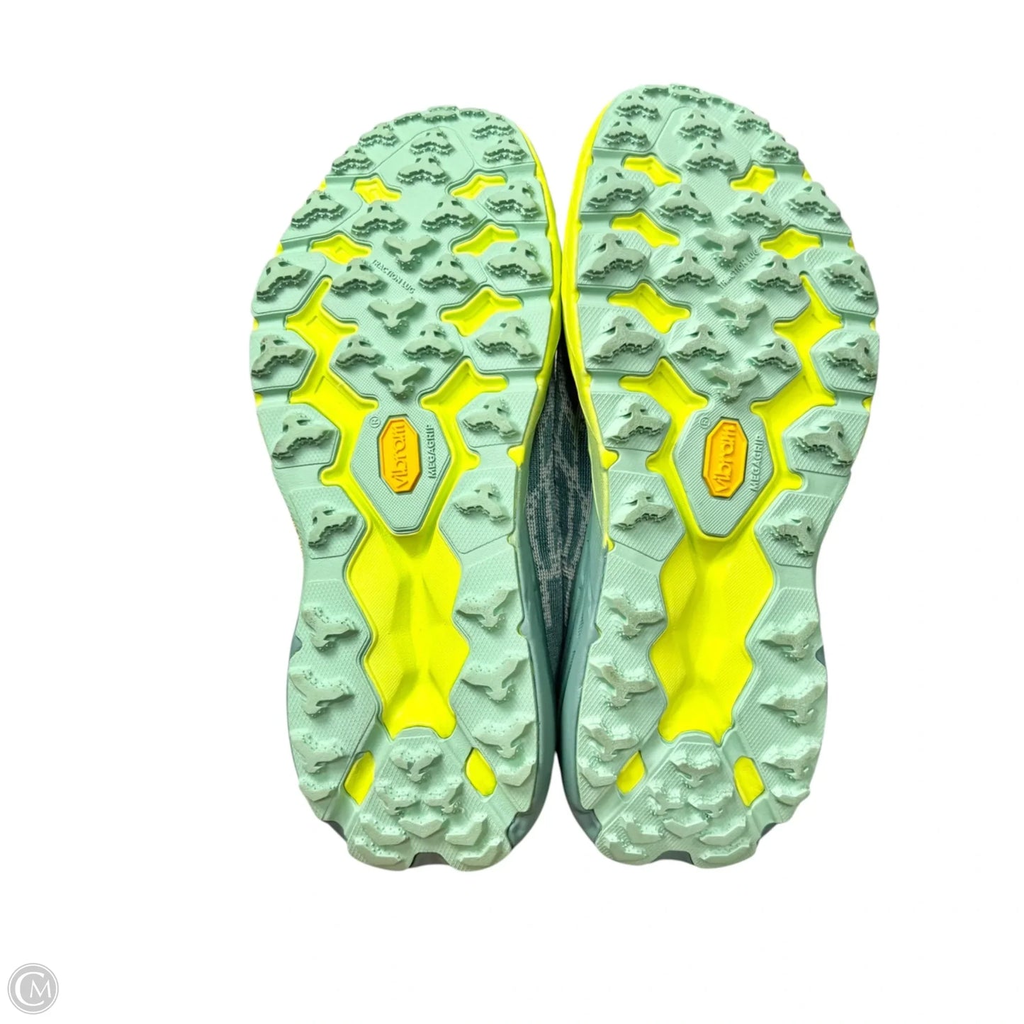 Shoes Athletic By Hoka In Blue & Green, Size: 7.5
