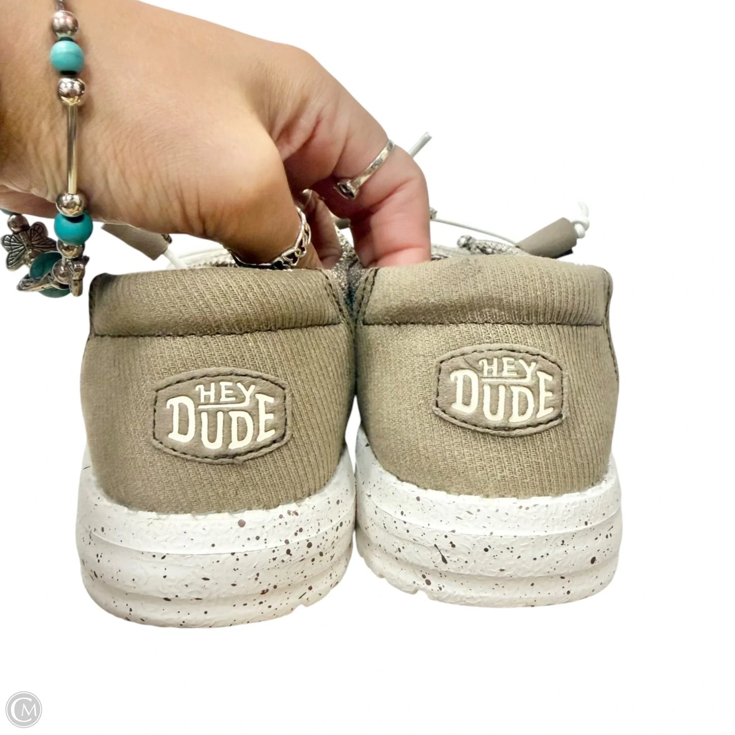 Shoes Flats By Hey Dude In Brown, Size: 8