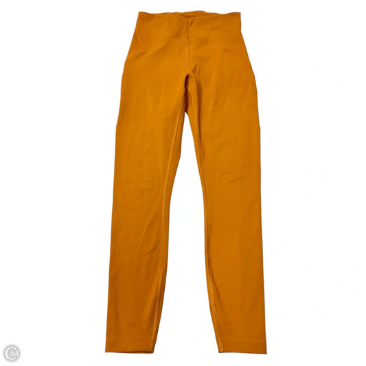 Athletic Leggings By Lululemon In Orange, Size: 4