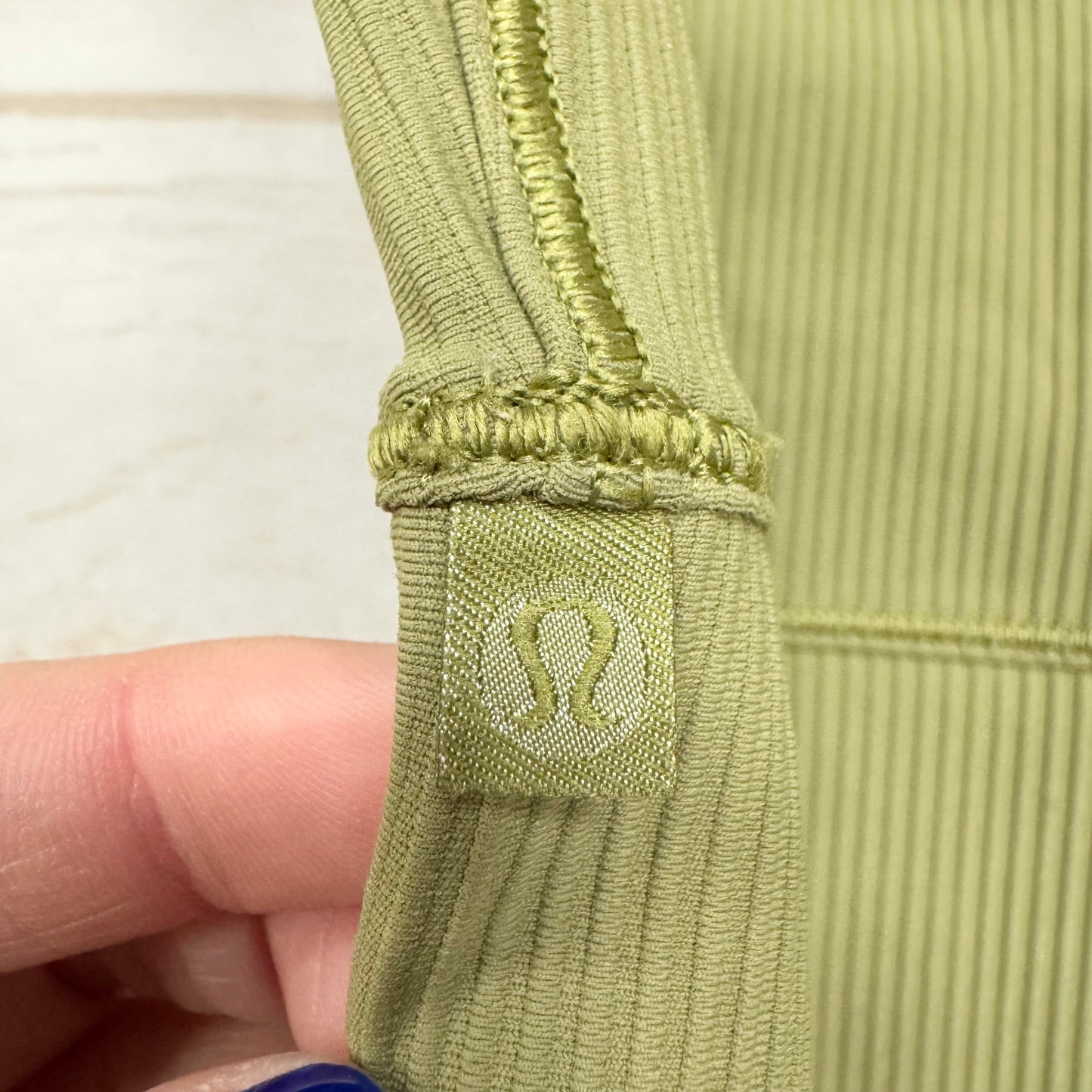 Athletic Bra By Lululemon In Green, Size: L