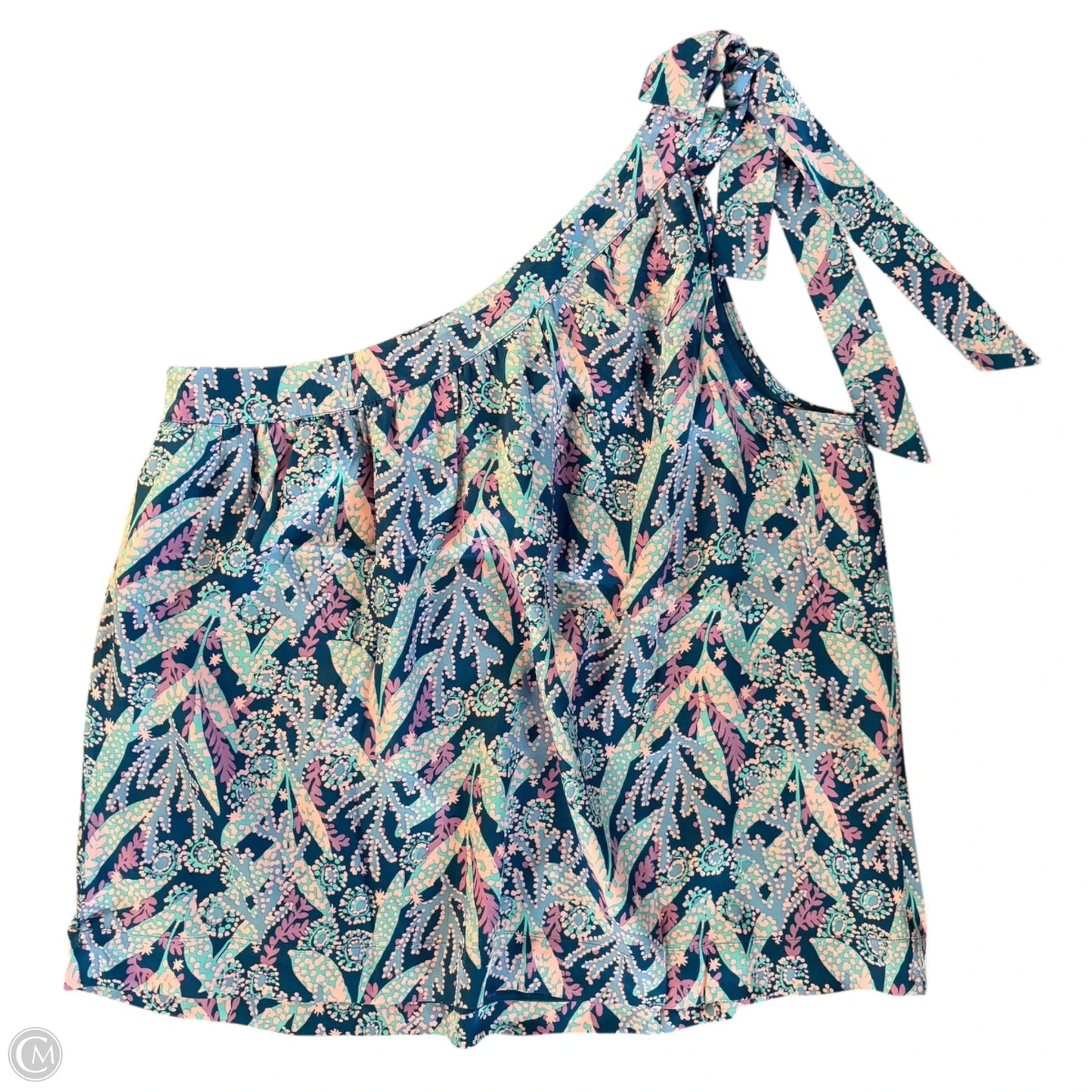 Top Sleeveless Designer By Lilly Pulitzer In Blue & Purple, Size: L