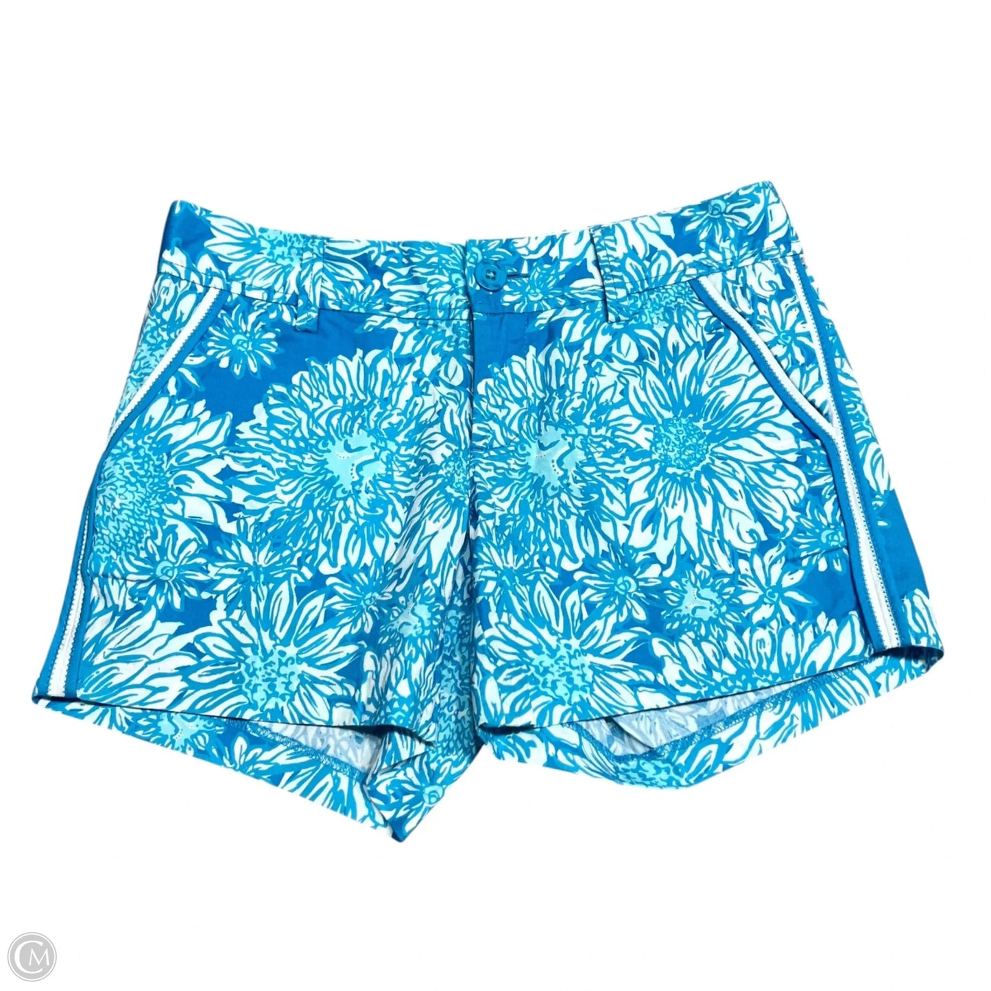 Shorts Designer By Lilly Pulitzer In Blue & White, Size: 2