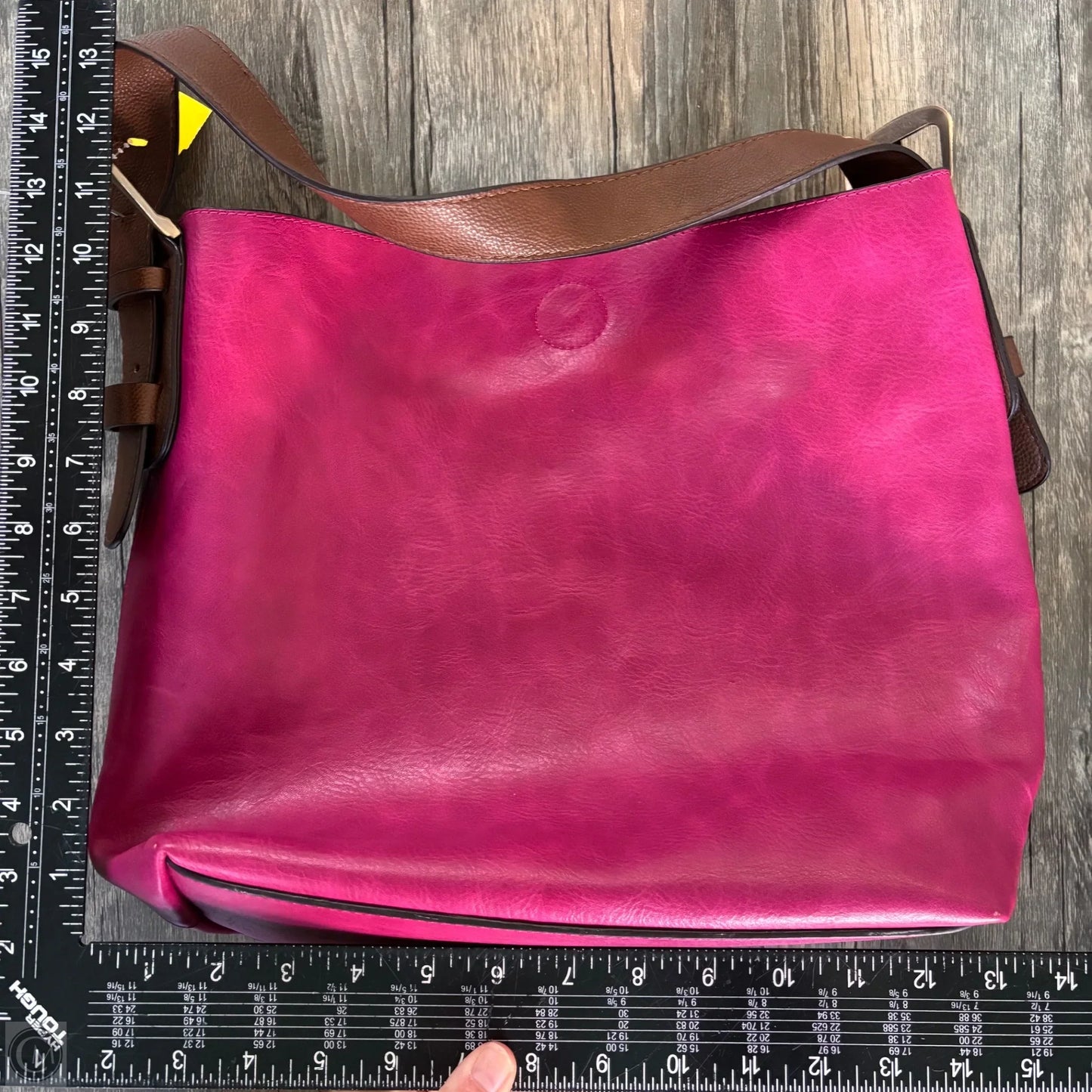 Handbag Leather By Joy Susan, Size: Large