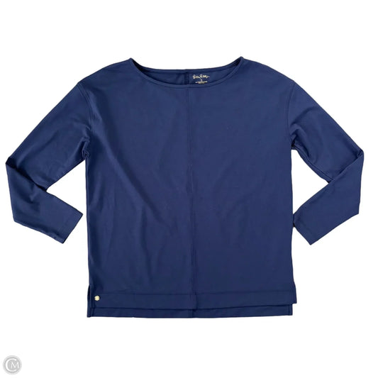 Top Long Sleeve Designer By Lilly Pulitzer In Navy, Size: S