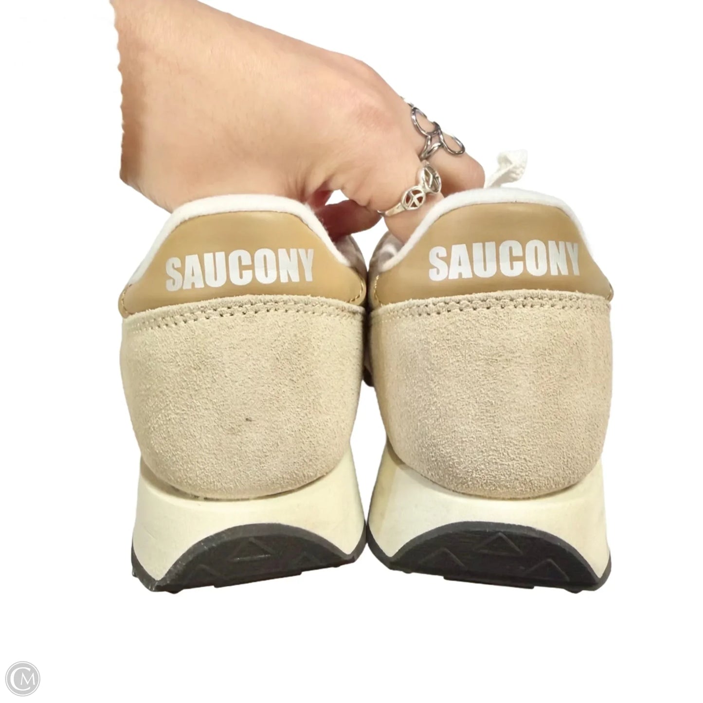 Shoes Sneakers By Saucony In Brown & Cream, Size: 8.5