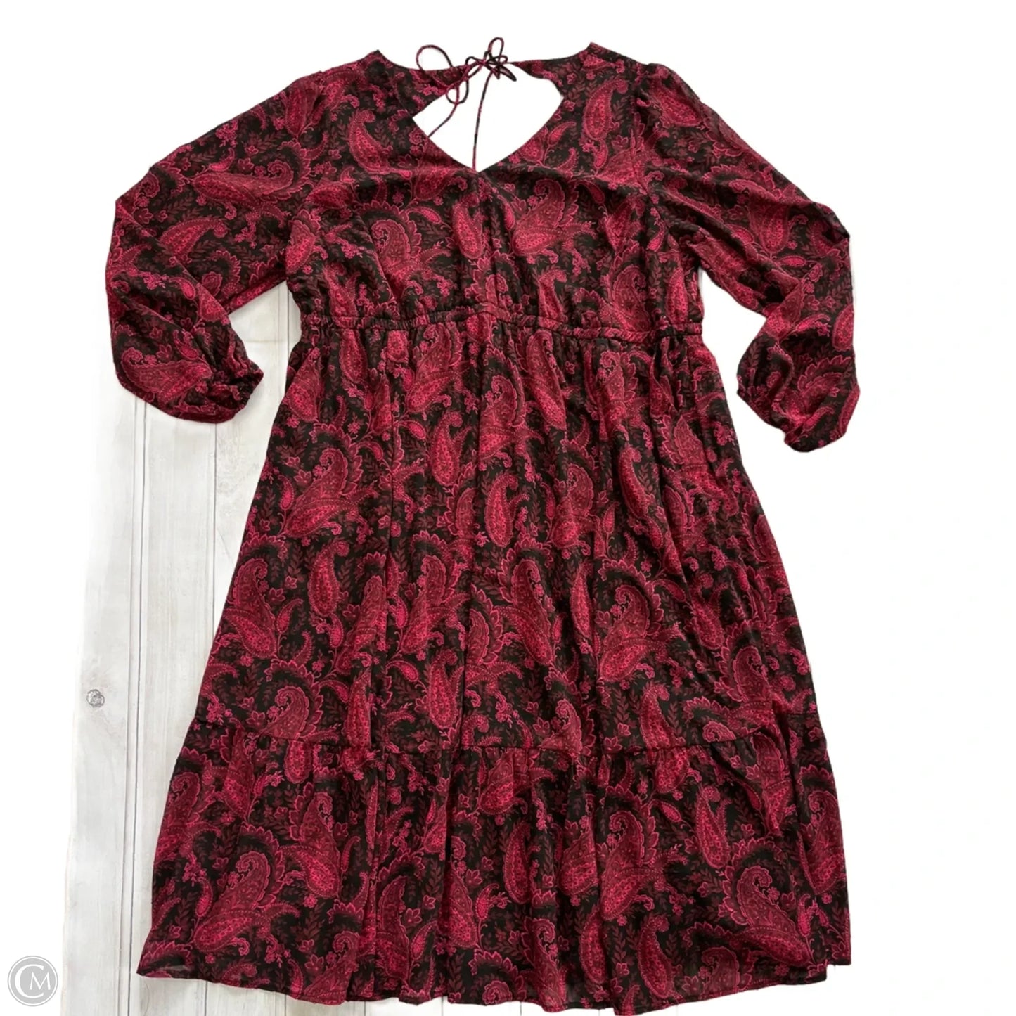 Dress Casual Maxi By Torrid In Black & Red, Size: 3x