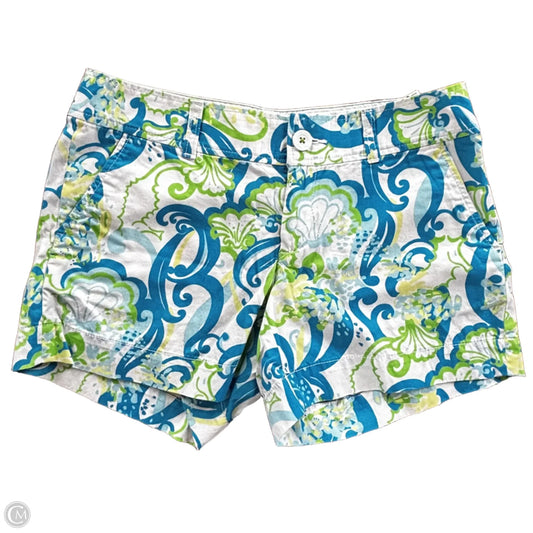 Shorts Designer By Lilly Pulitzer In Blue & Green, Size: 4