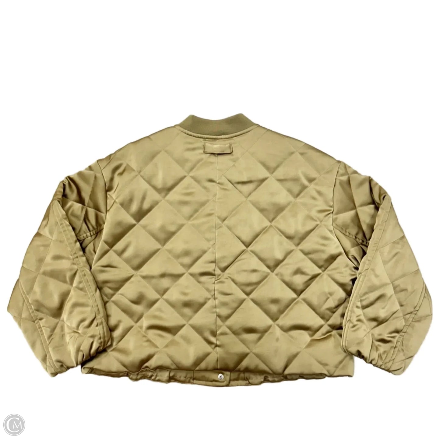 Jacket Puffer & Quilted By Melissa Nepton In Gold, Size: Xl