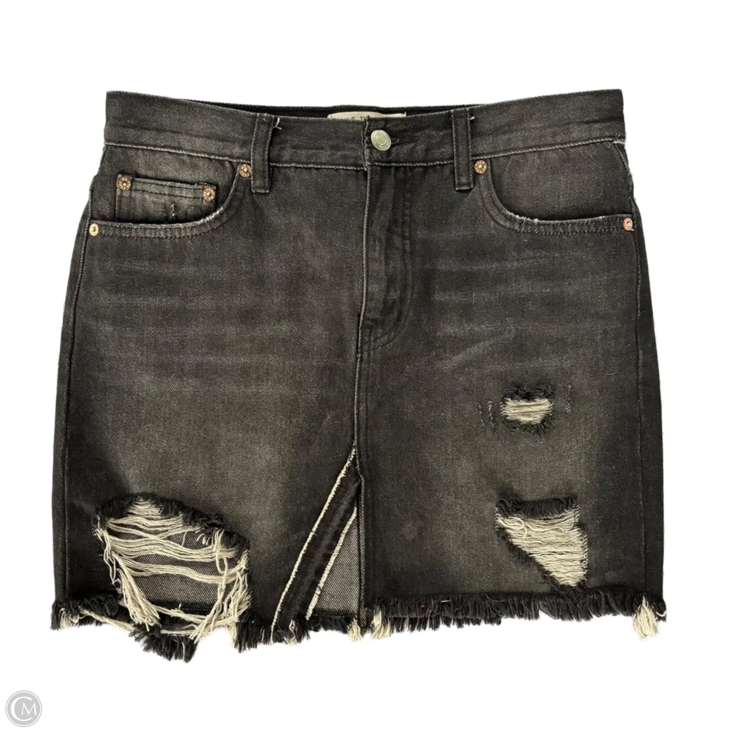 Skirt Mini & Short By We The Free In Black Denim, Size: 2