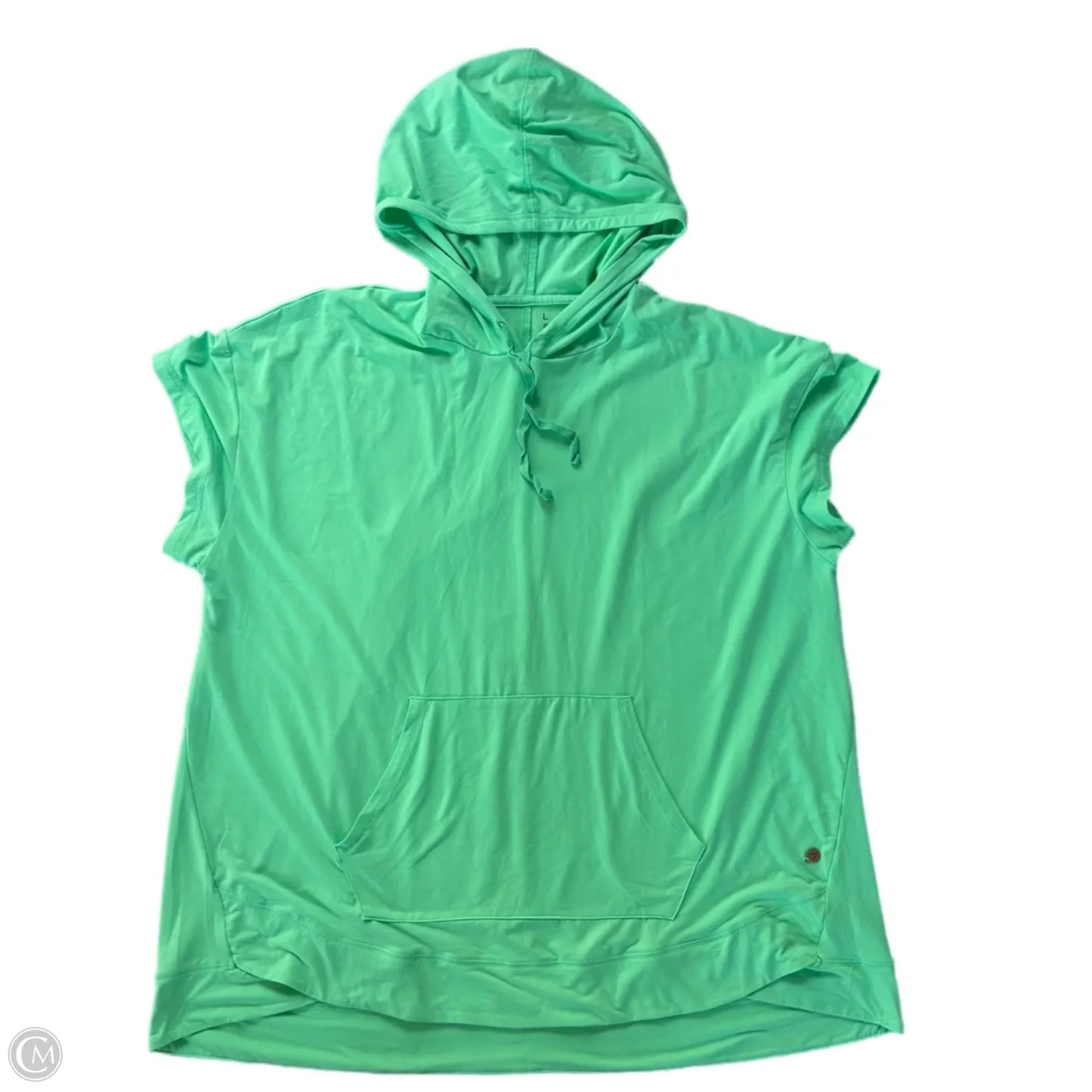 Athletic Sweatshirt Hoodie By Livi Active In Green, Size: 3x