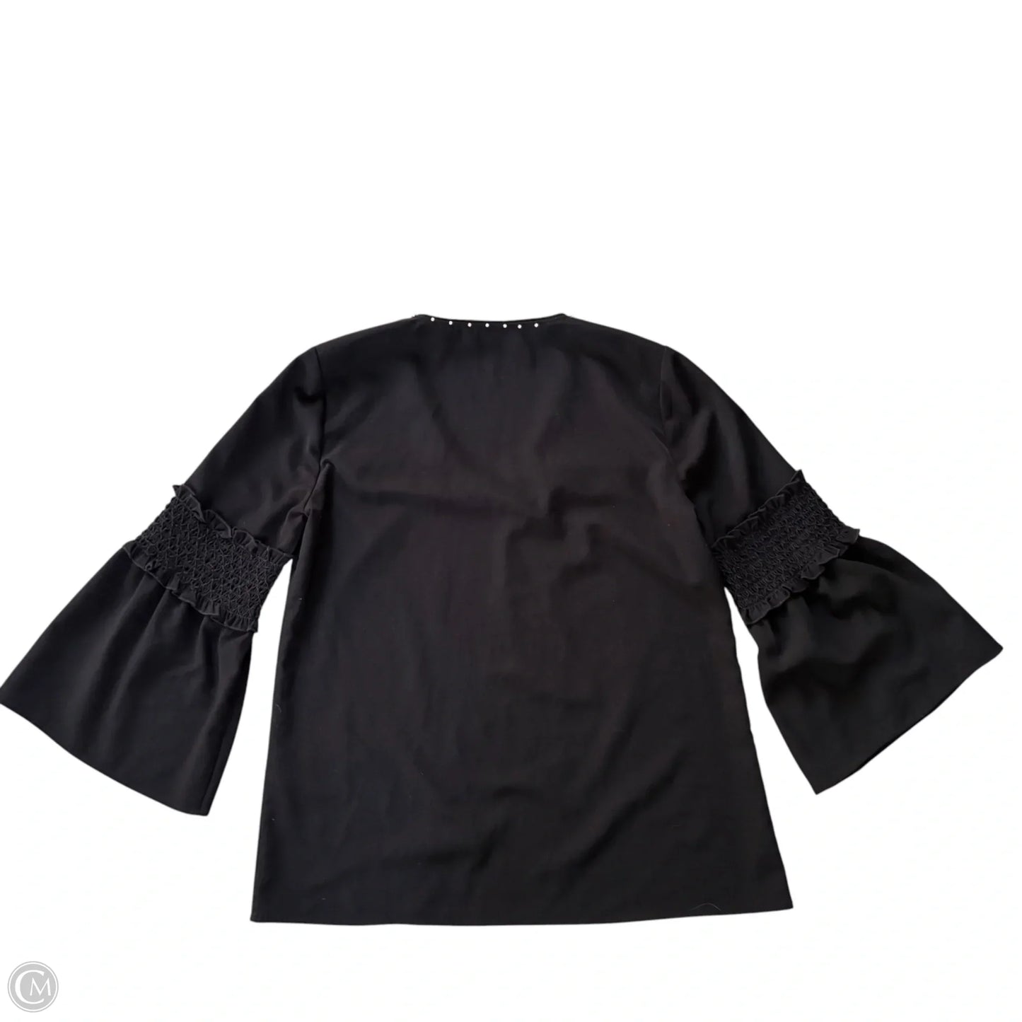 Top Long Sleeve Designer By Karl Lagerfeld In Black, Size: S