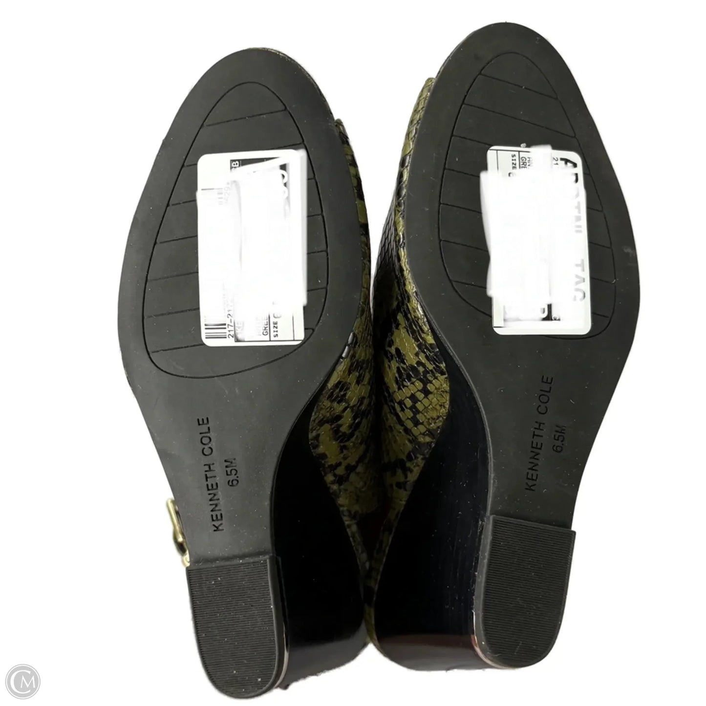 Sandals Heels Wedge By Kenneth Cole In Animal Print, Size: 6.5