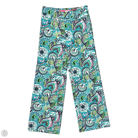 Pants Designer By Lilly Pulitzer In Blue & Green, Size: 2