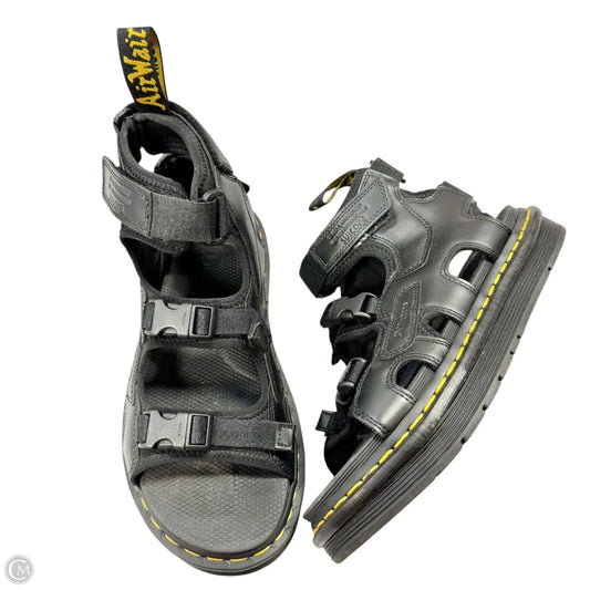 Sandals Flats By Dr Martens In Black, Size: 9