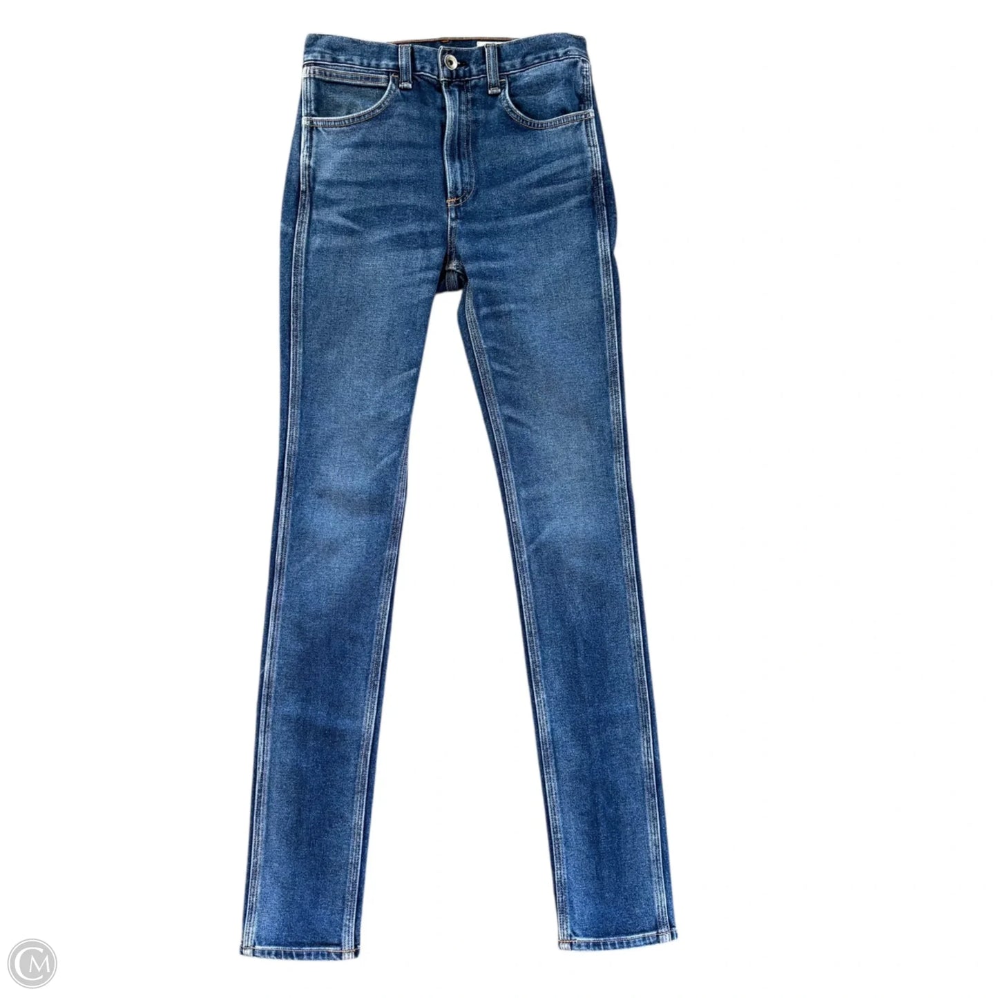 Jeans Skinny By Rag And Bone In Blue Denim, Size: 0
