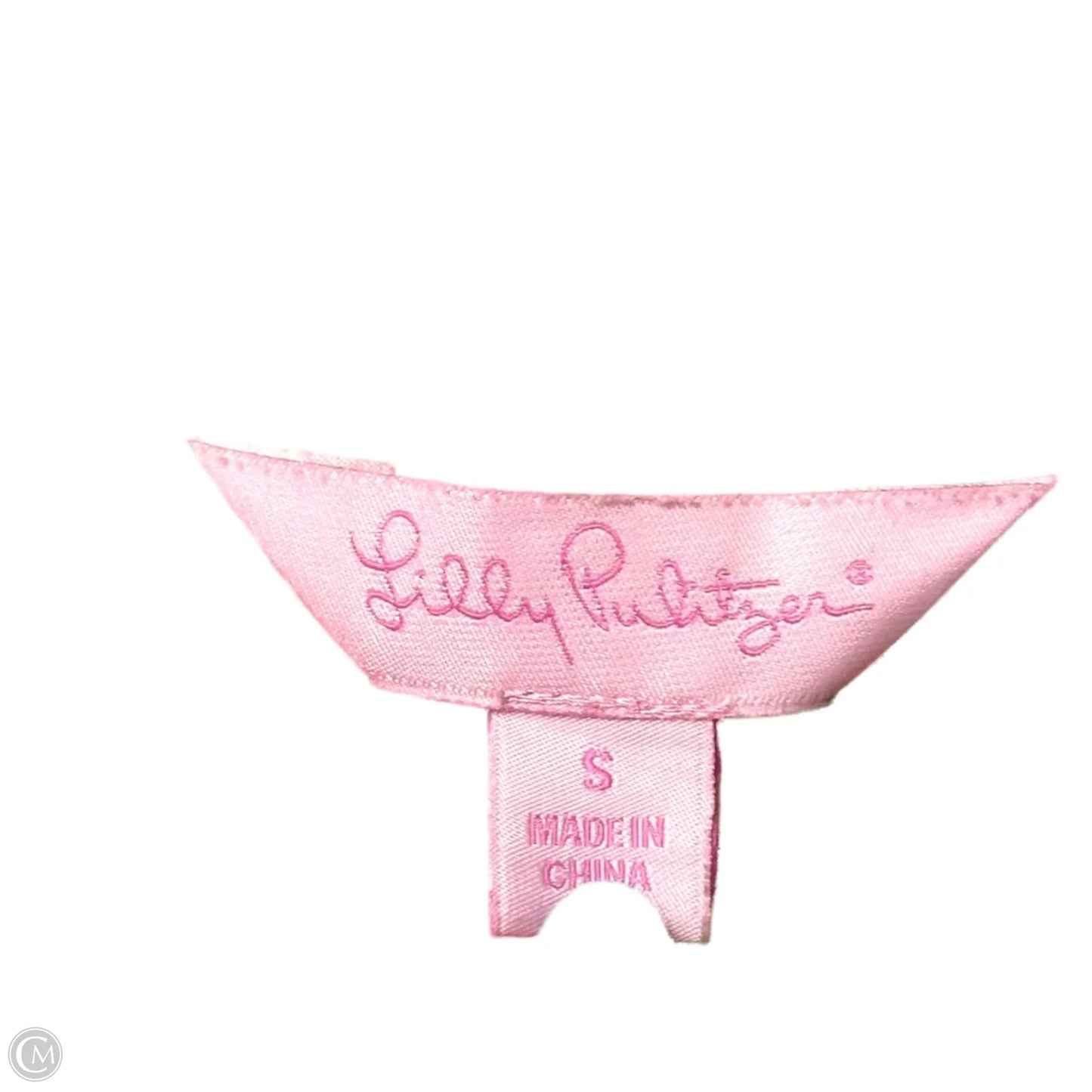 Top Long Sleeve Designer By Lilly Pulitzer In Green & Pink, Size: S