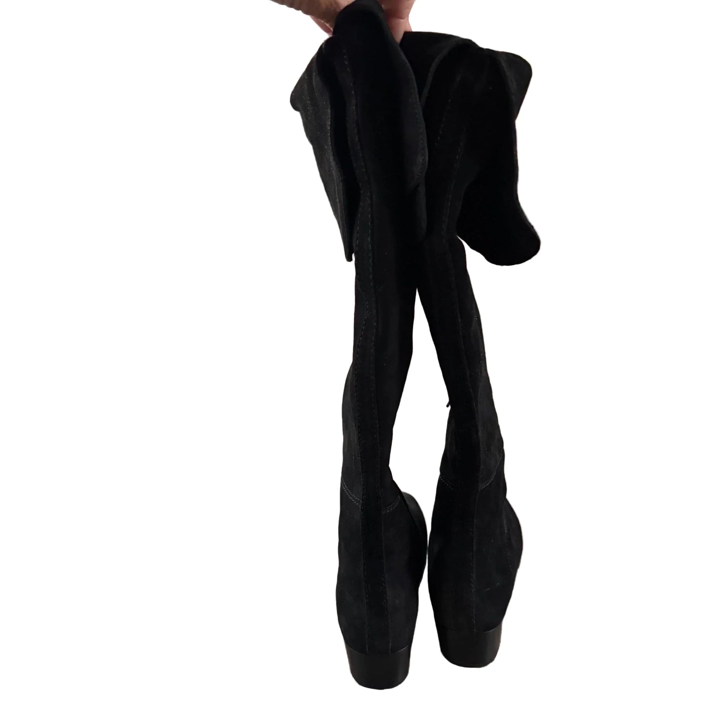 Boots Knee Heels By Joie In Black, Size: 6.5