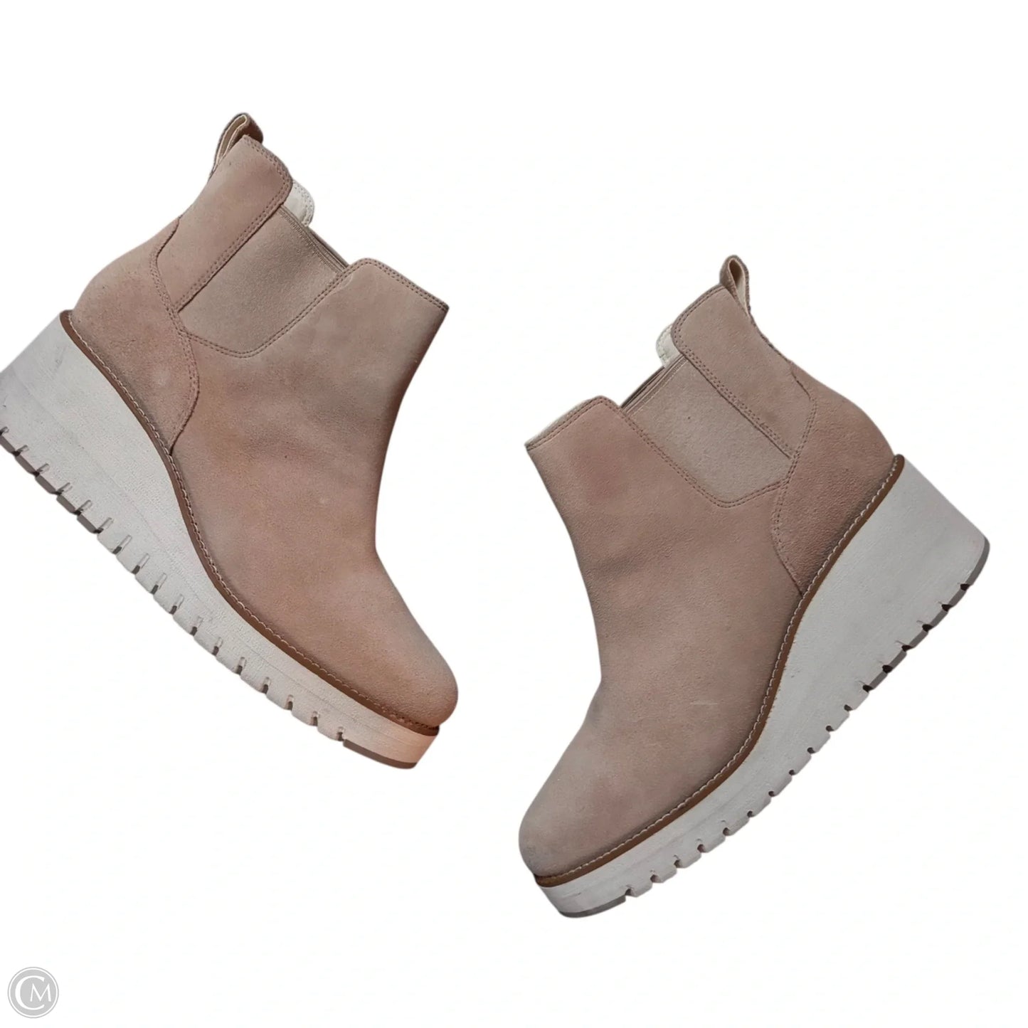 Boots Ankle Heels By Cole-haan In Tan, Size: 10