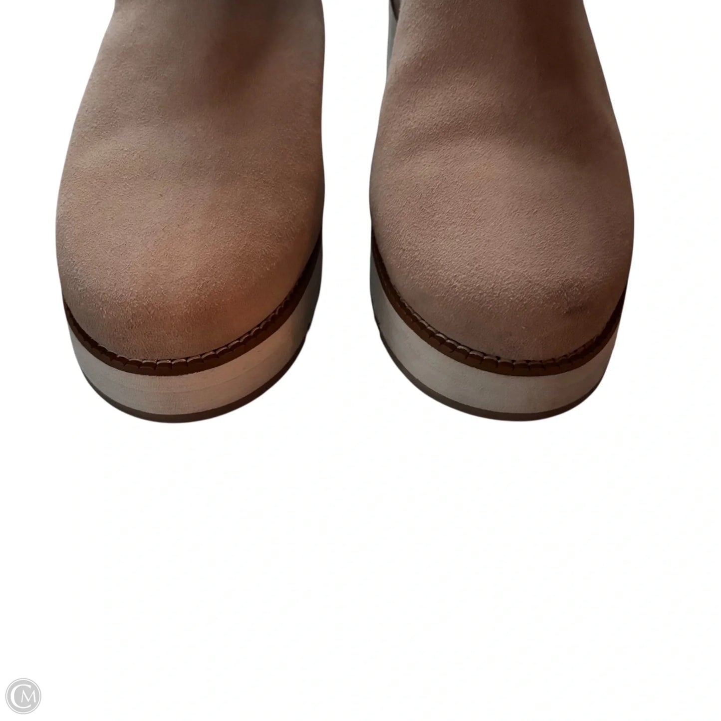 Boots Ankle Heels By Cole-haan In Tan, Size: 10