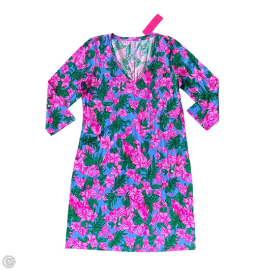 Dress Designer By Lilly Pulitzer In Floral Print, Size: L