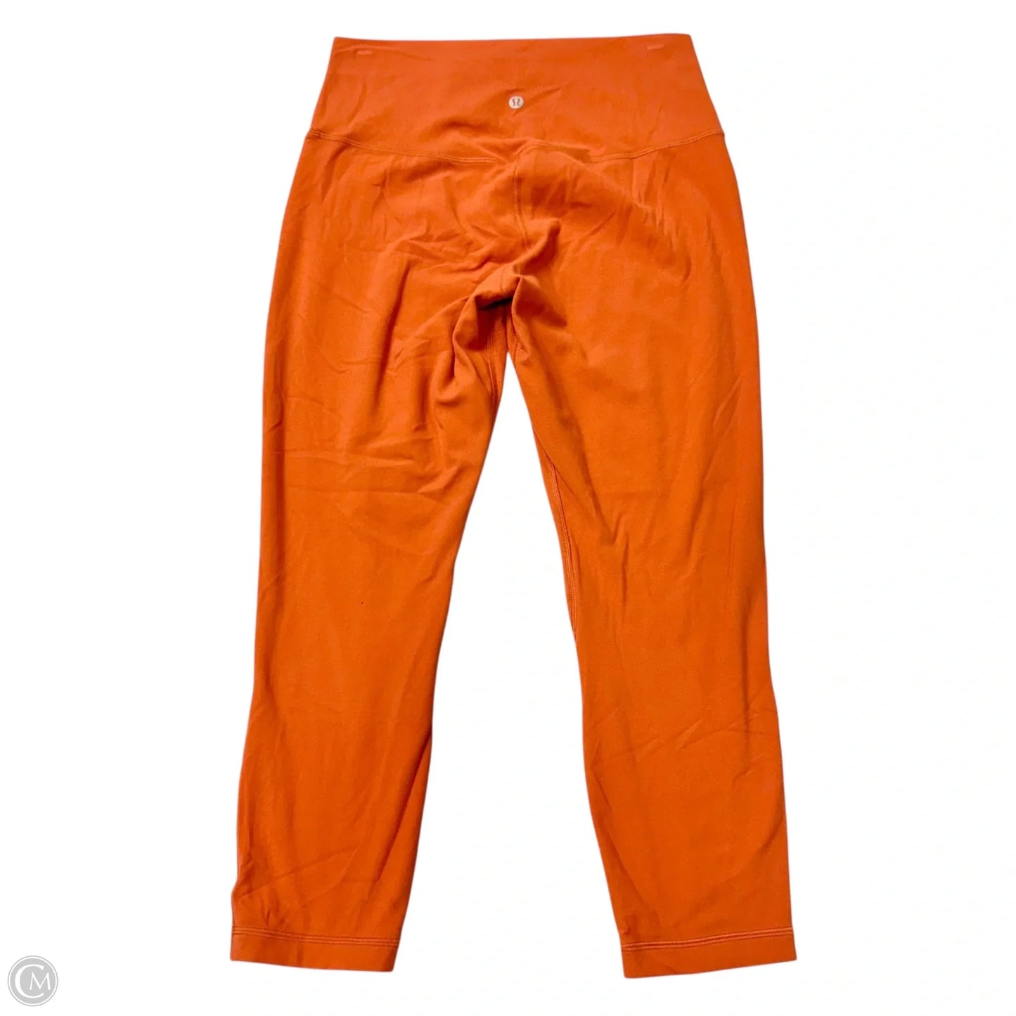 Athletic Leggings Capris By Lululemon In Orange, Size: M