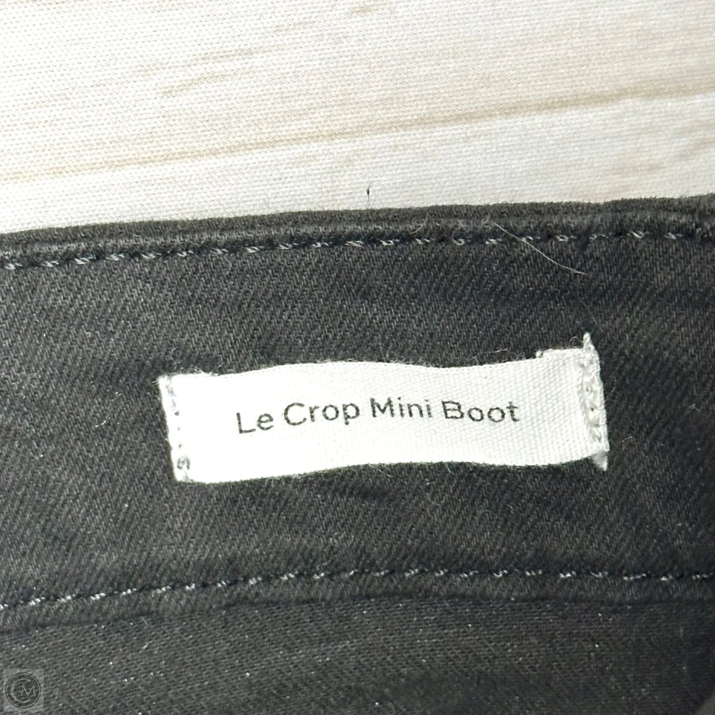 Jeans Boot Cut By Frame In Black Denim, Size: 0