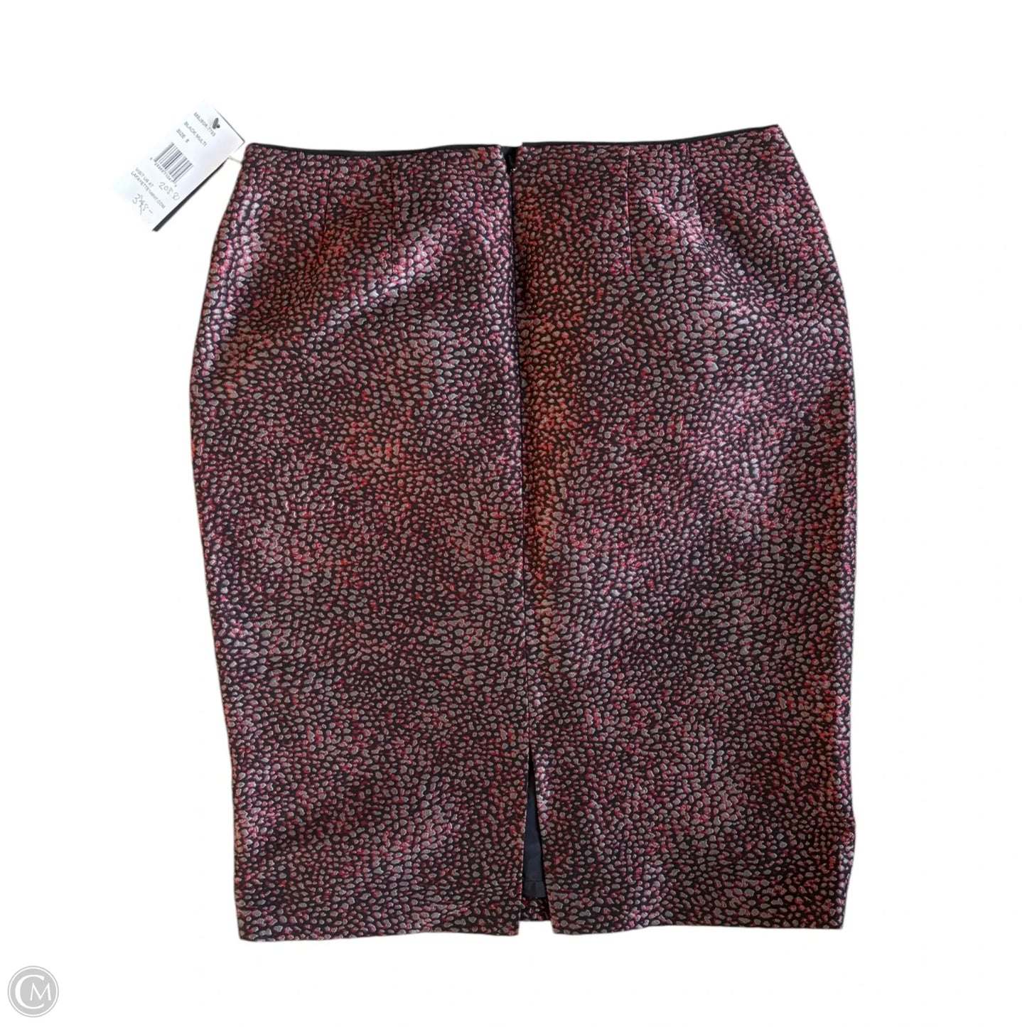 Skirt Designer By Lafayette 148 In Black & Red, Size: M