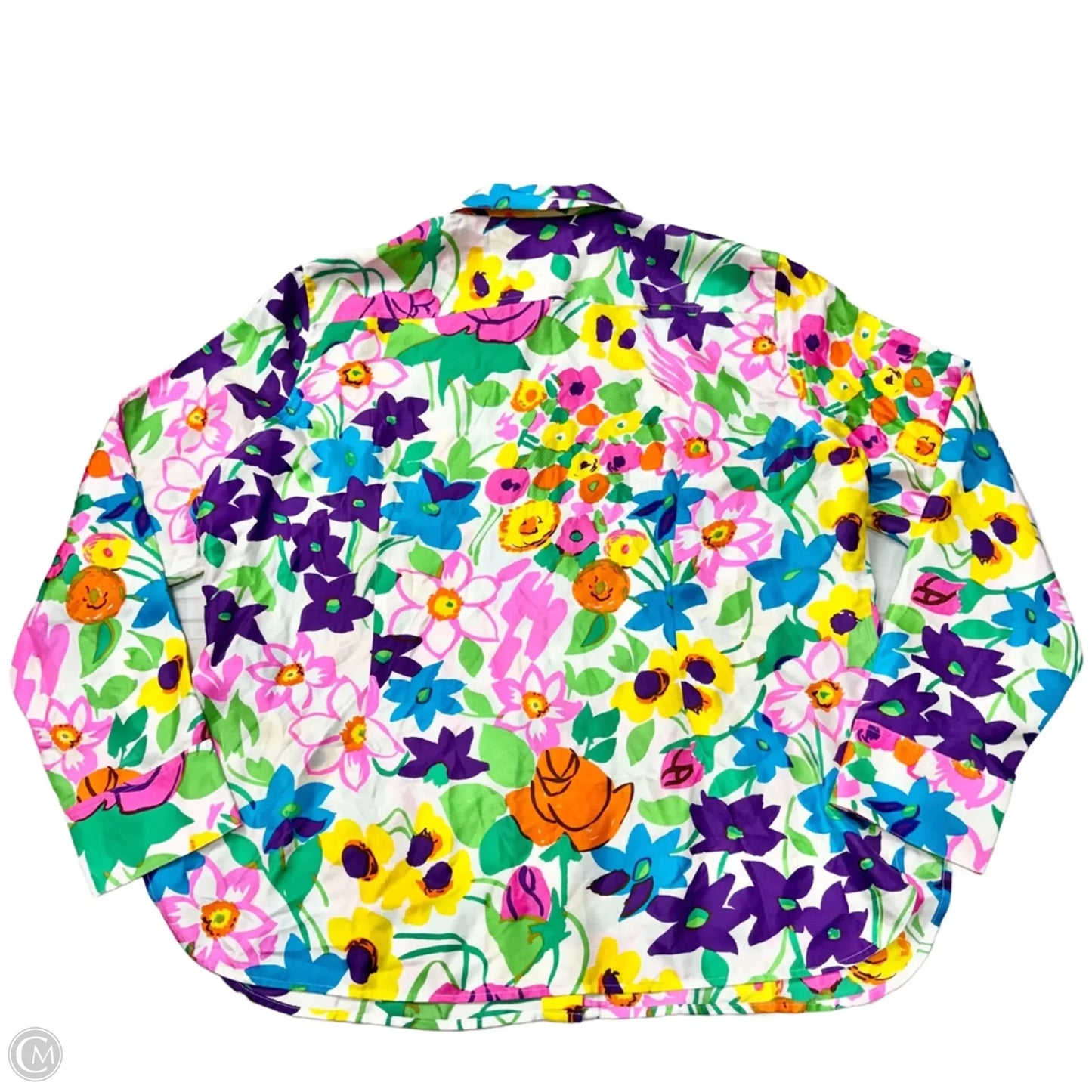 Top Long Sleeve By J. Crew In Floral Print, Size: 1x