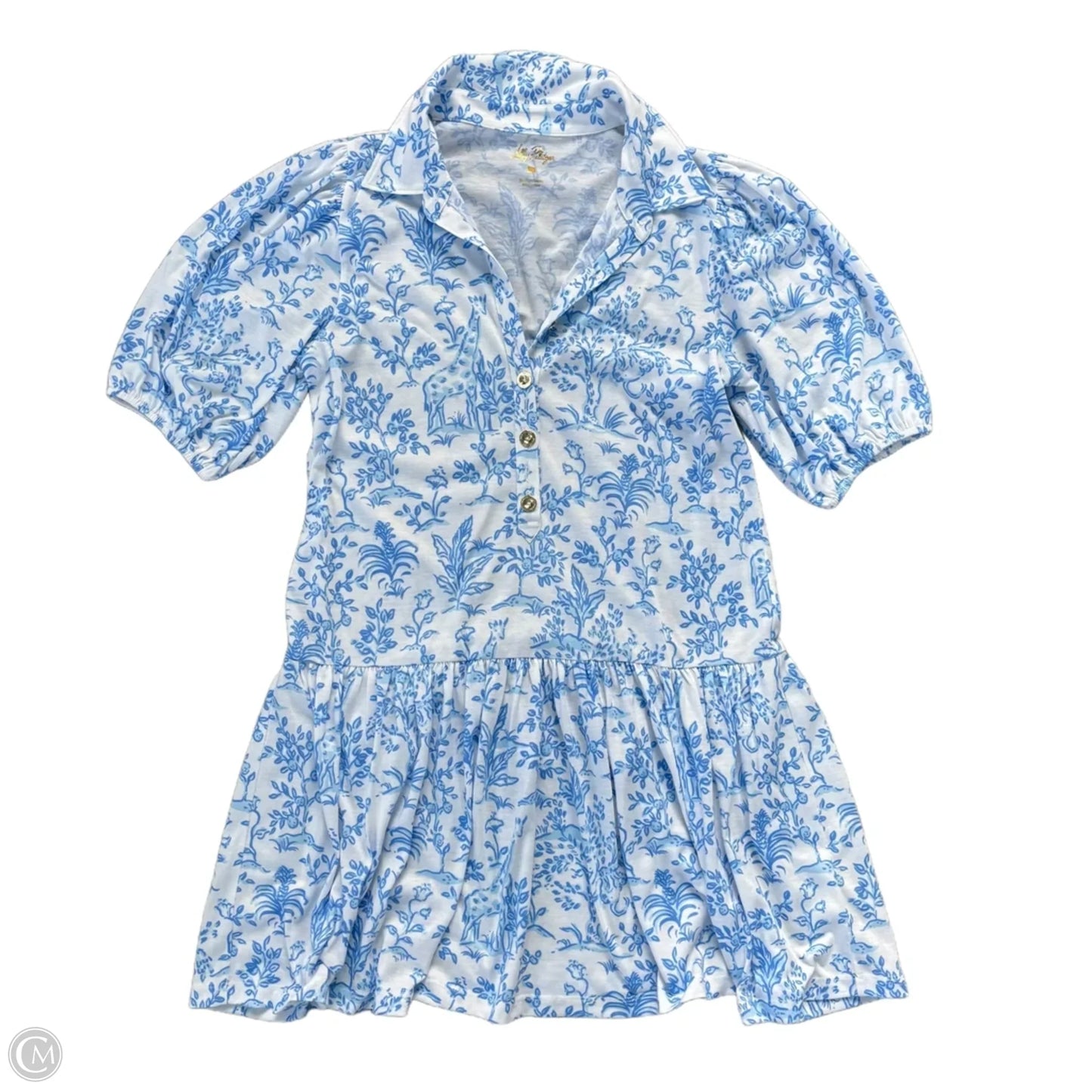 Dress Designer By Lilly Pulitzer In Blue & White, Size: S