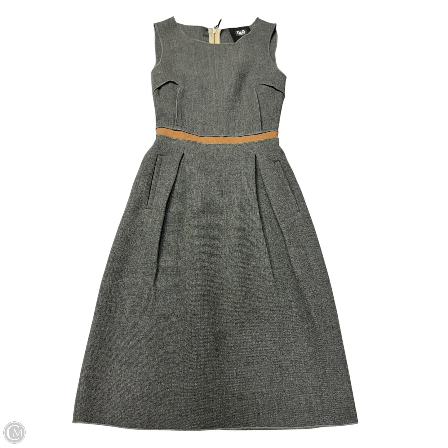 Dress Luxury Designer By Dolce And Gabbana In Grey, Size: Xs