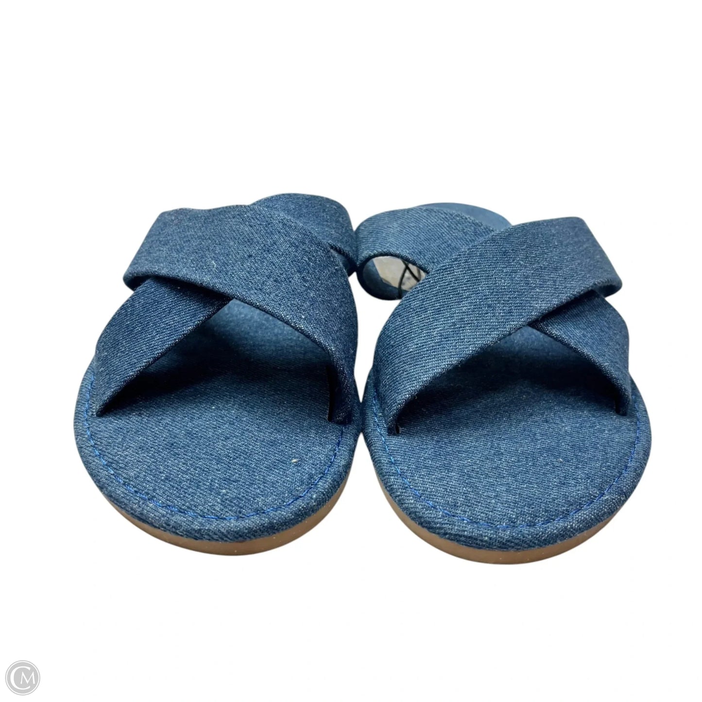 Sandals Flats By Fashion Nova In Blue, Size: 10