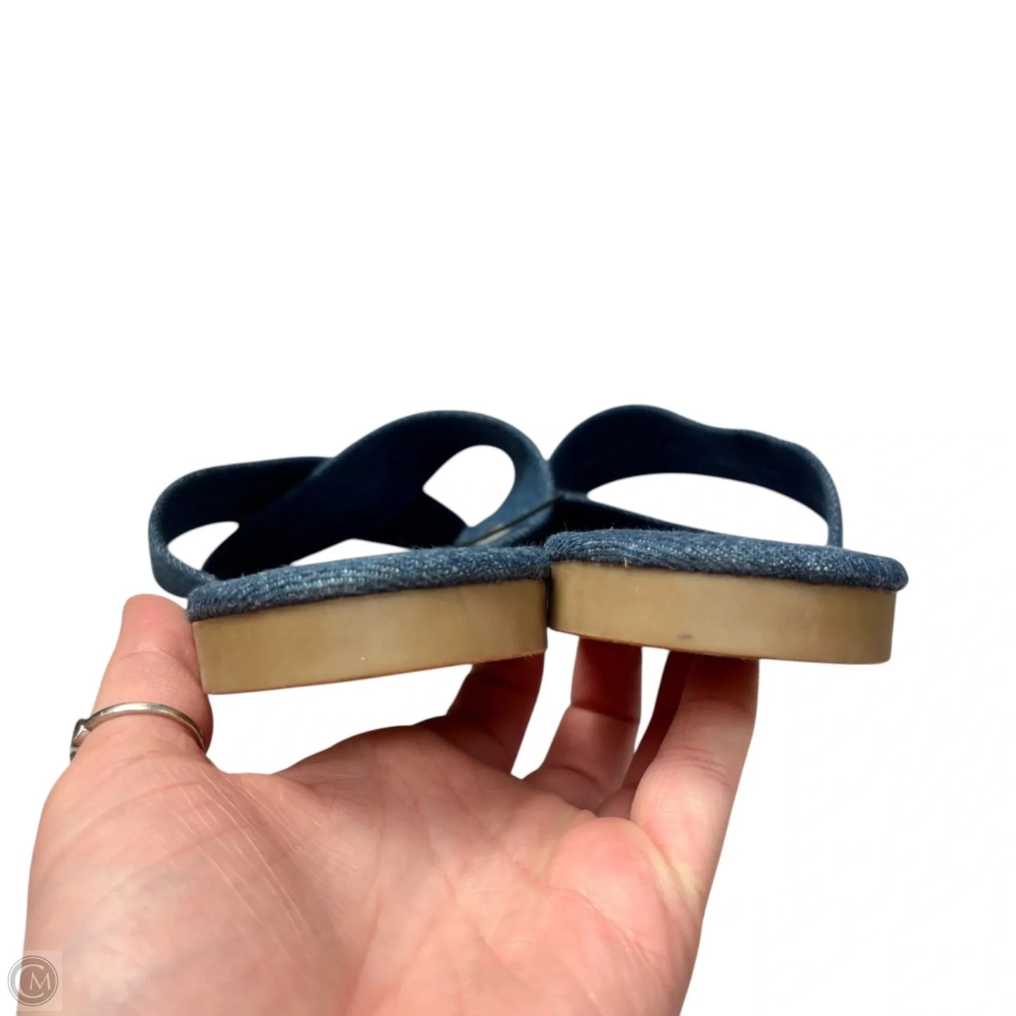 Sandals Flats By Fashion Nova In Blue, Size: 10