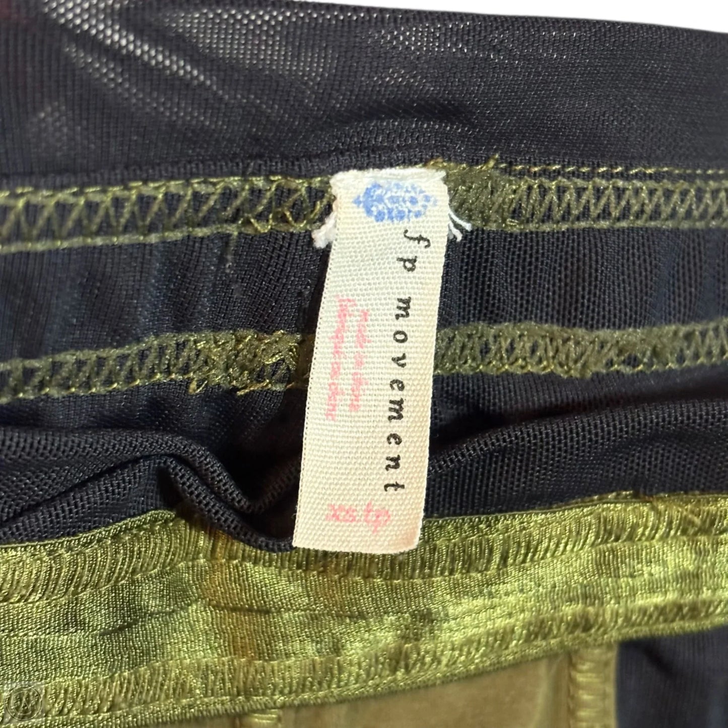 Athletic Leggings By Free People In Black & Green, Size: Xs