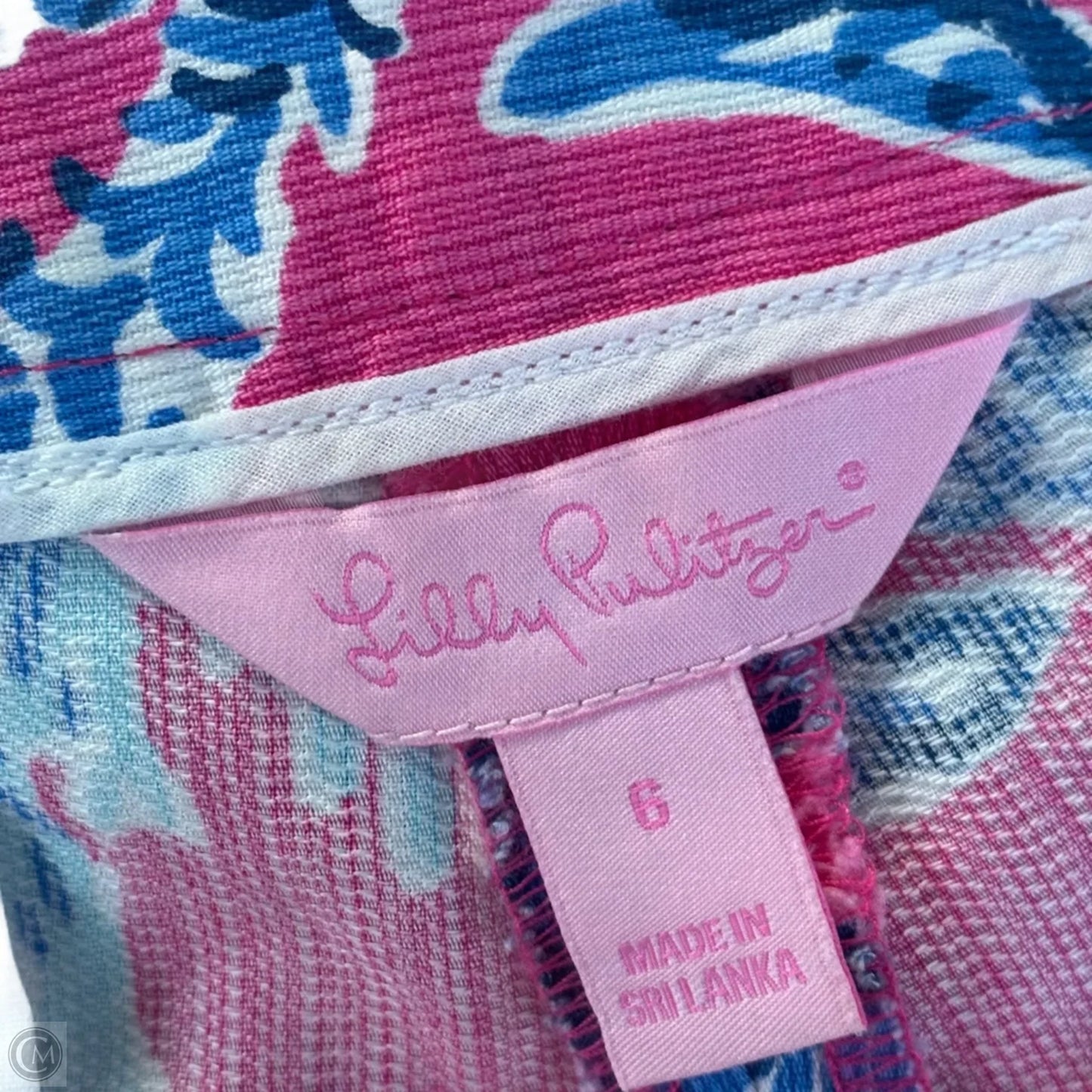 Shorts Designer By Lilly Pulitzer In Blue & Pink, Size: S